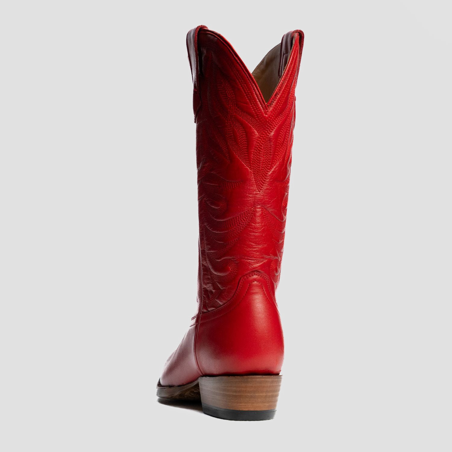 The Margaret | Women's Cowgirl Boot | Natural Grain Calfskin Leather | Carmine