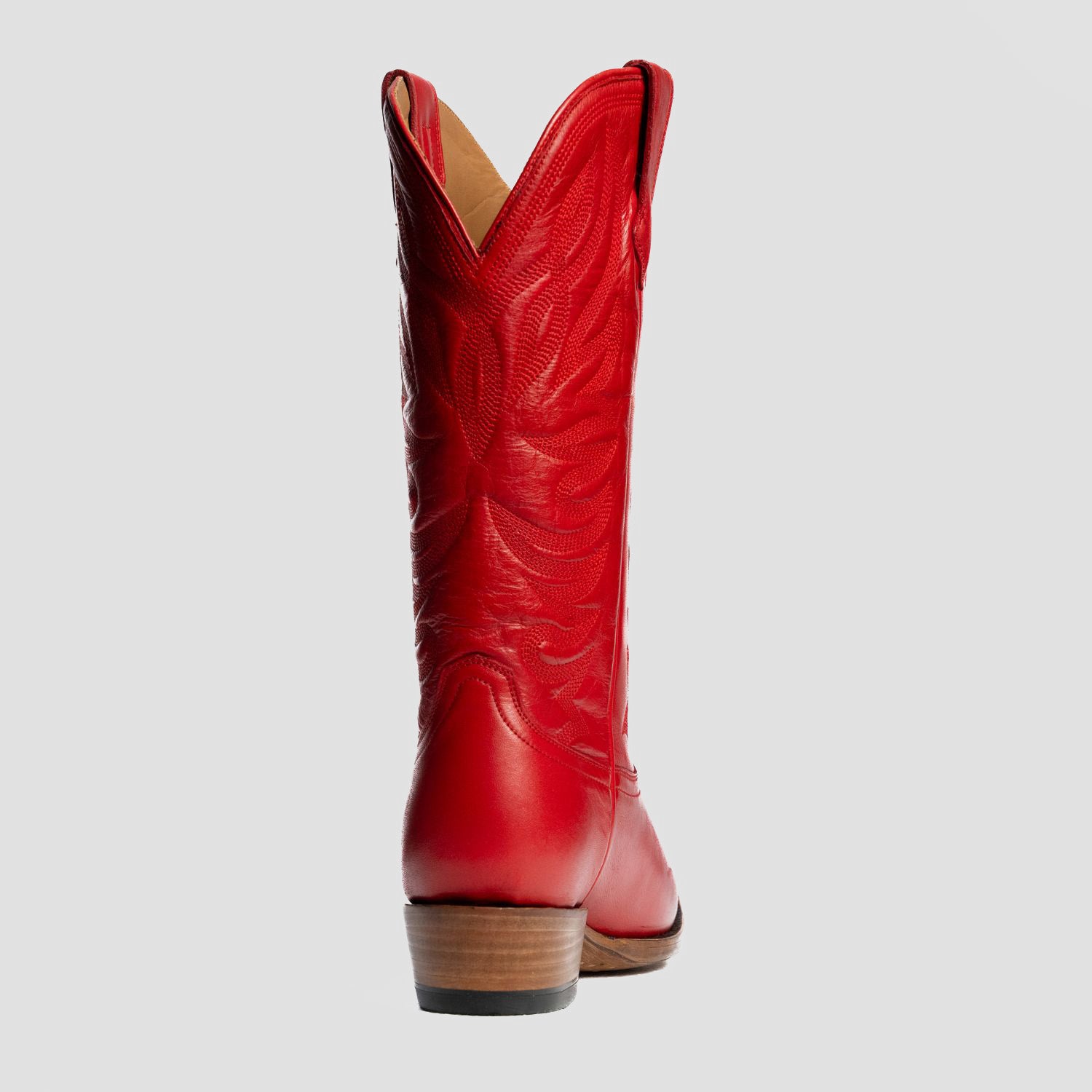 The Margaret | Women's Cowgirl Boot | Natural Grain Calfskin Leather | Carmine