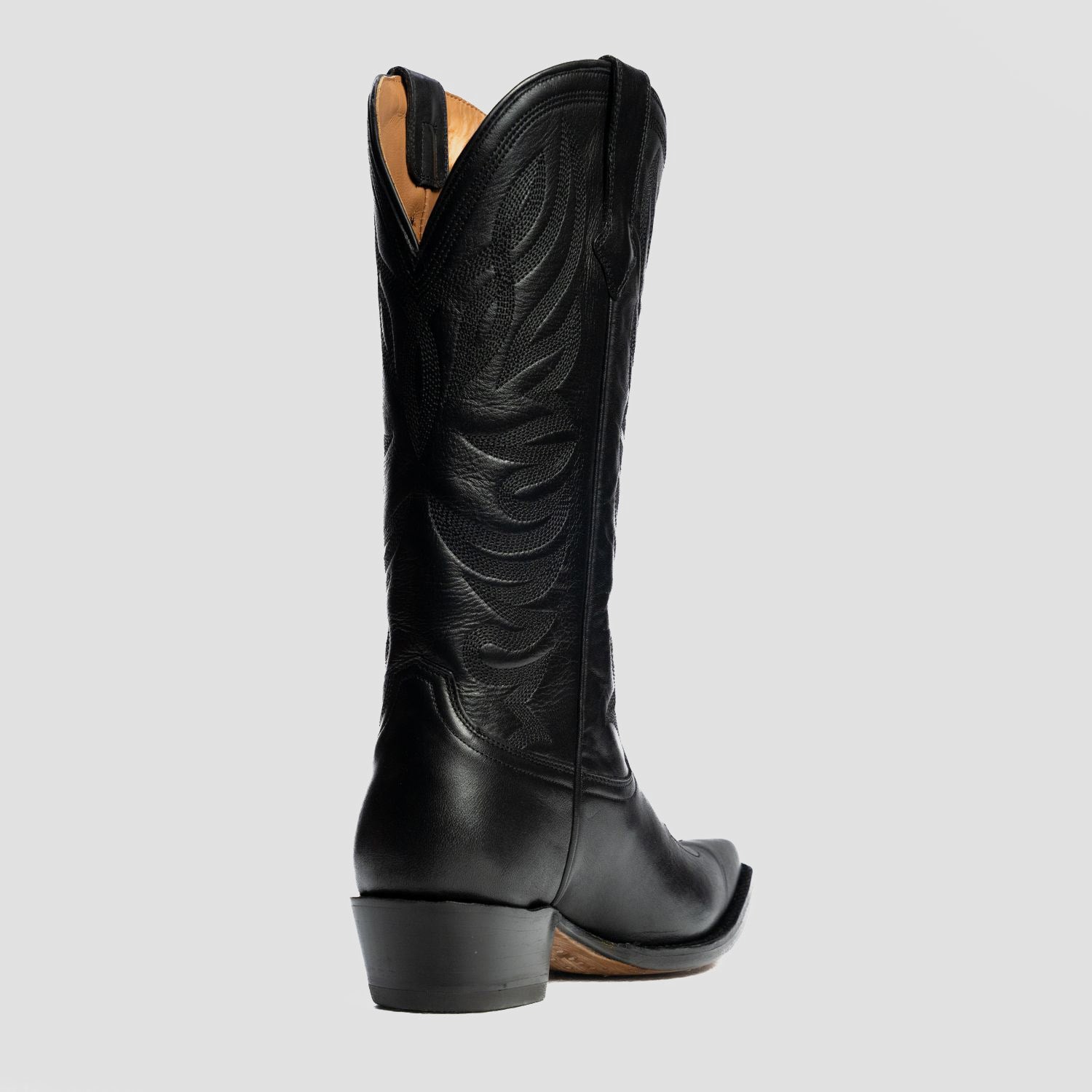 The Margaret | Women's Cowgirl Boot | Natural Grain Calfskin Leather | Obsidian