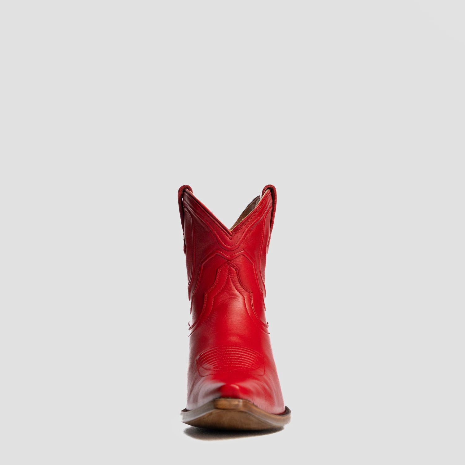 The Thistle | Women's Bootie | Natural Grain Calfskin Leather | Carmine