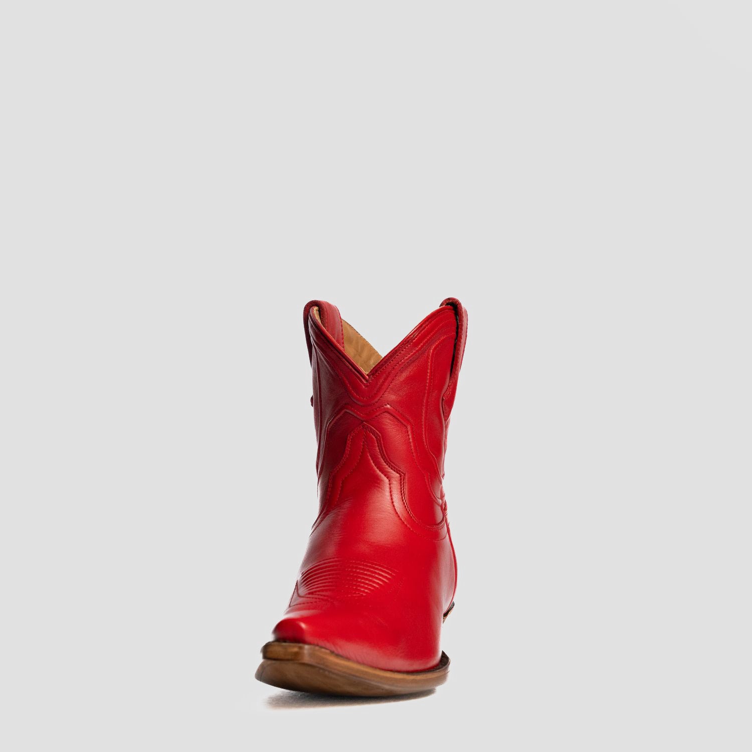 The Thistle | Women's Bootie | Natural Grain Calfskin Leather | Carmine