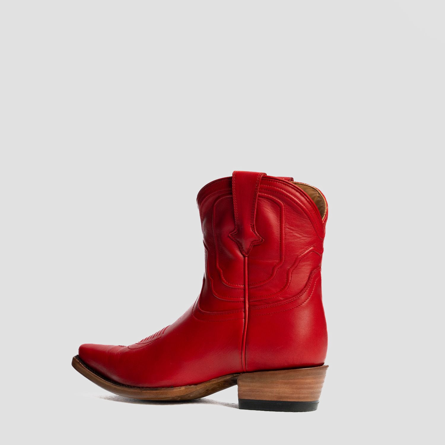 The Thistle | Women's Bootie | Natural Grain Calfskin Leather | Carmine