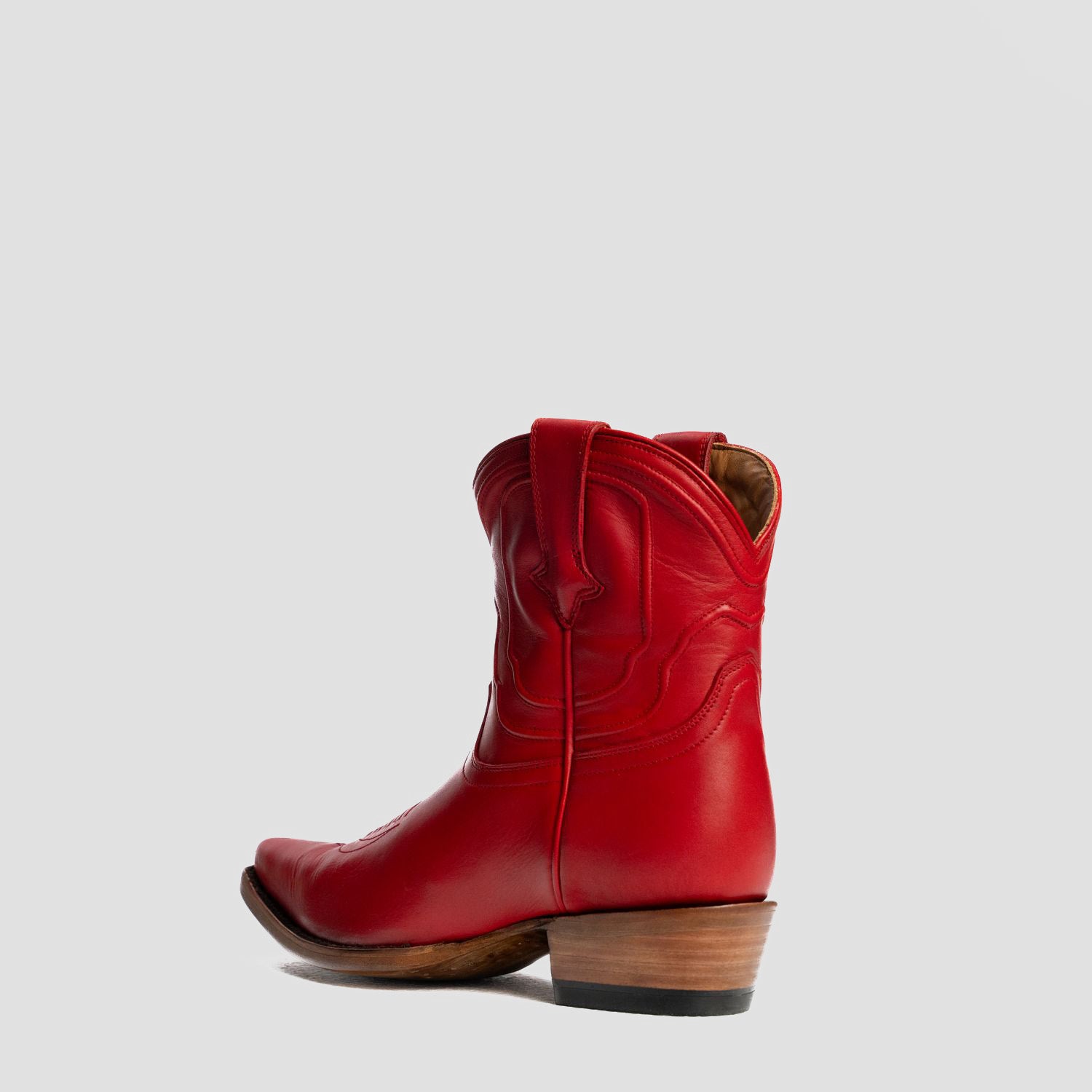 The Thistle | Women's Bootie | Natural Grain Calfskin Leather | Carmine