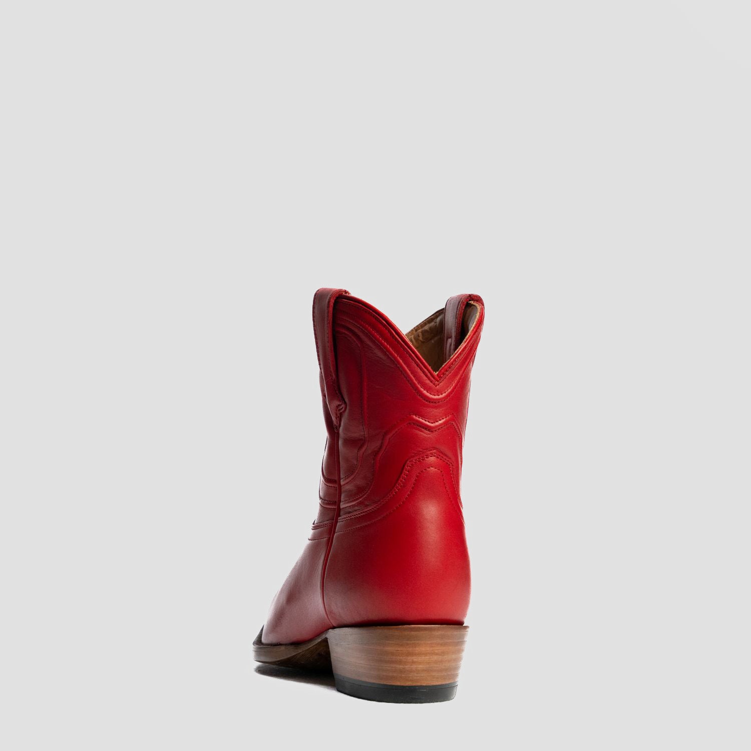 The Thistle | Women's Bootie | Natural Grain Calfskin Leather | Carmine