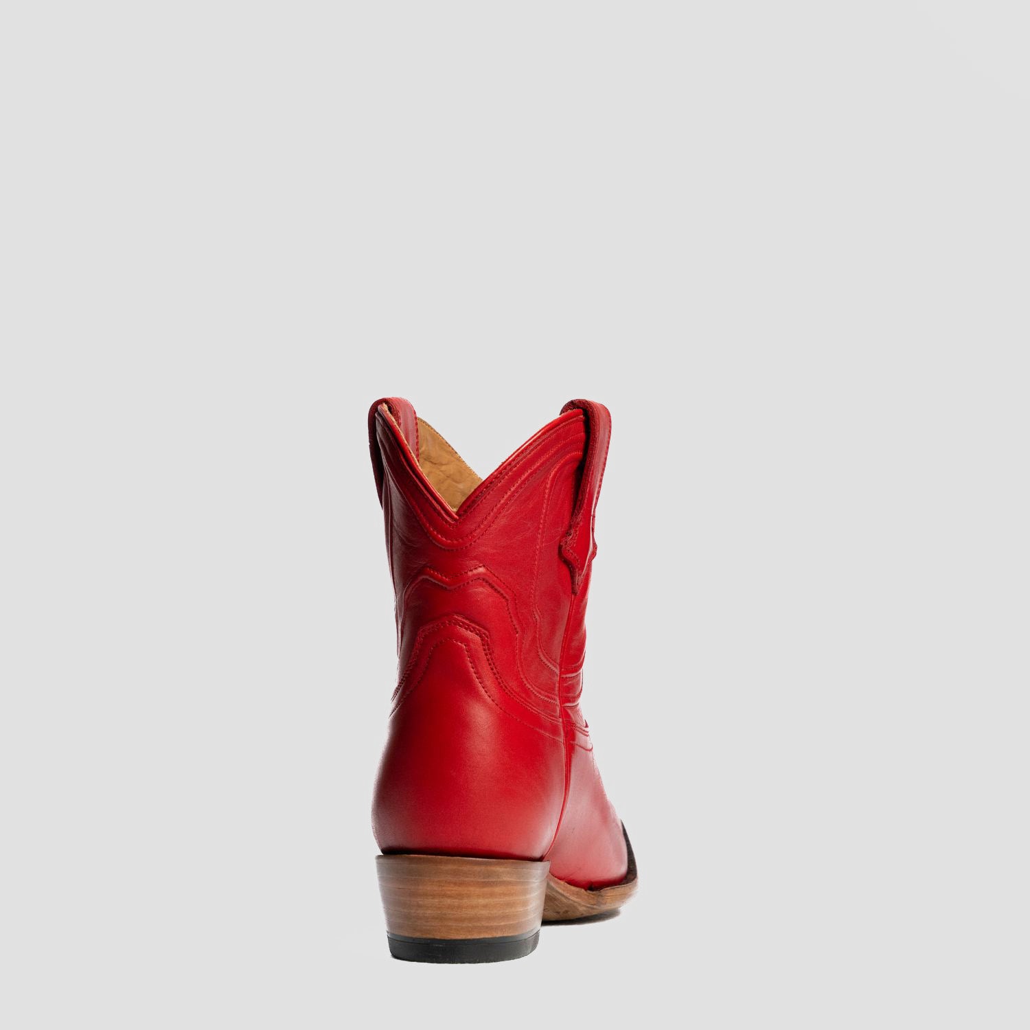 The Thistle | Women's Bootie | Natural Grain Calfskin Leather | Carmine