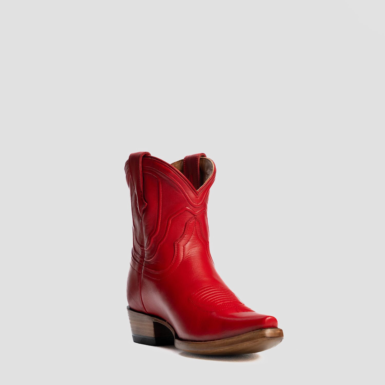 The Thistle | Women's Bootie | Natural Grain Calfskin Leather | Carmine
