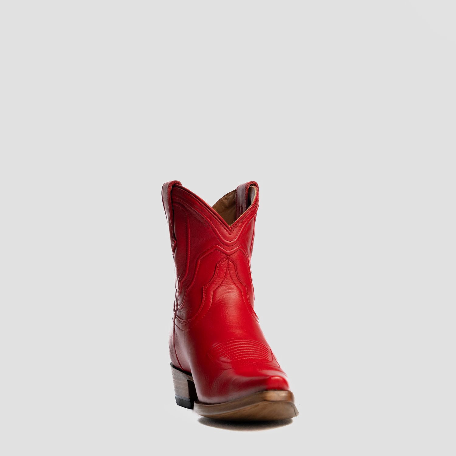 The Thistle | Women's Bootie | Natural Grain Calfskin Leather | Carmine