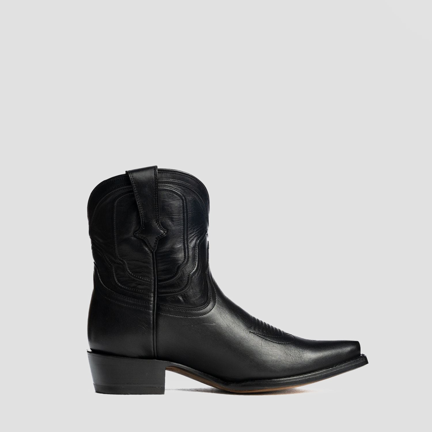 The Thistle | Women's Bootie | Natural Grain Calfskin Leather | Obsidian