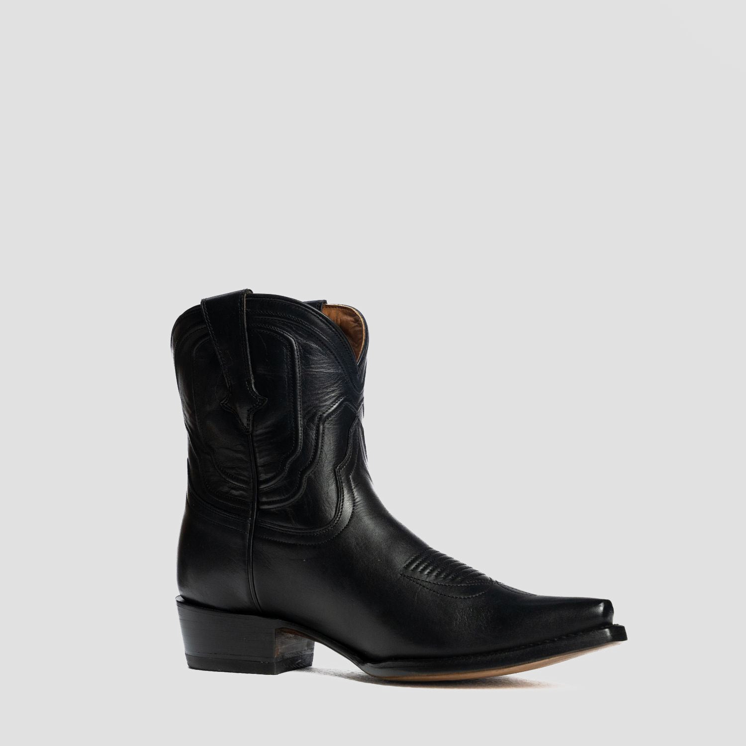 The Thistle | Women's Bootie | Natural Grain Calfskin Leather | Obsidian