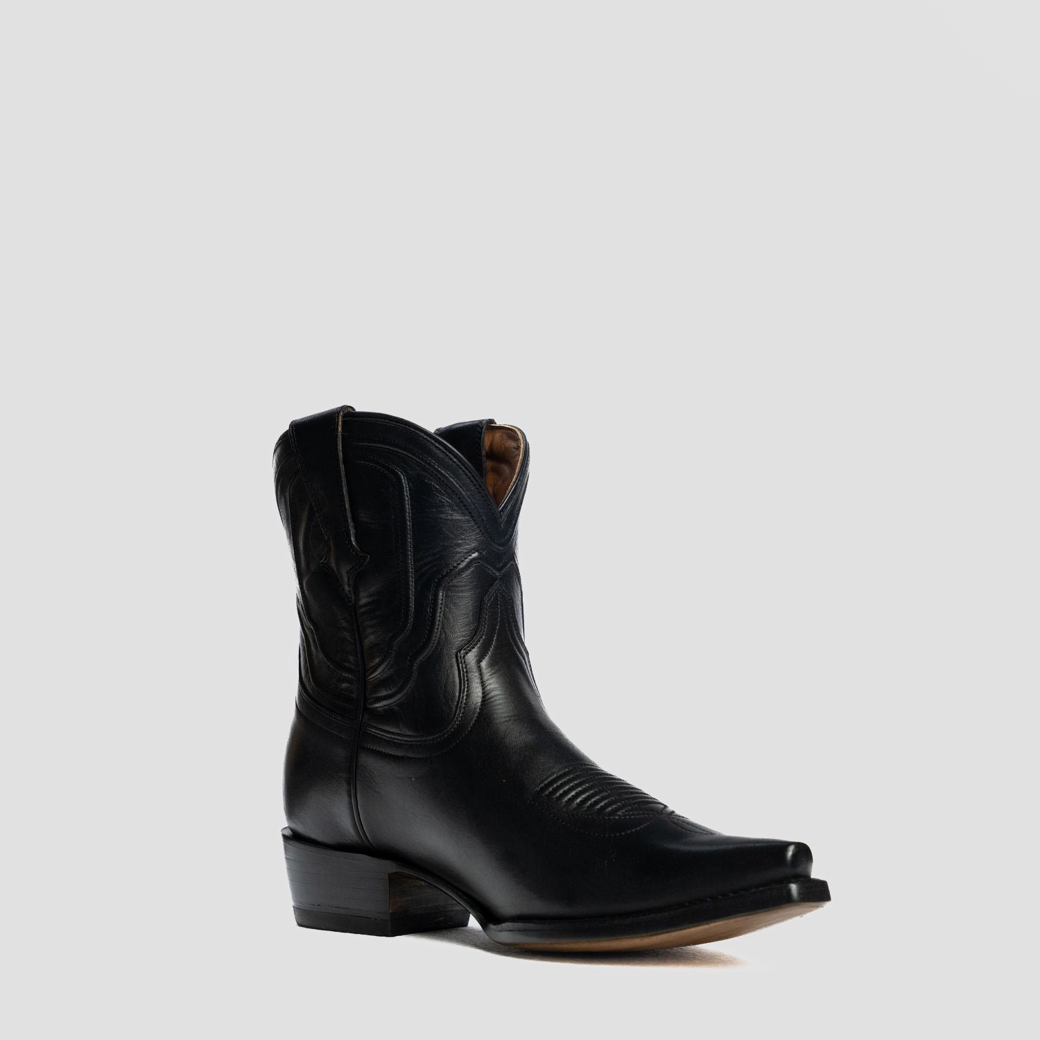The Thistle | Women's Bootie | Natural Grain Calfskin Leather | Obsidian