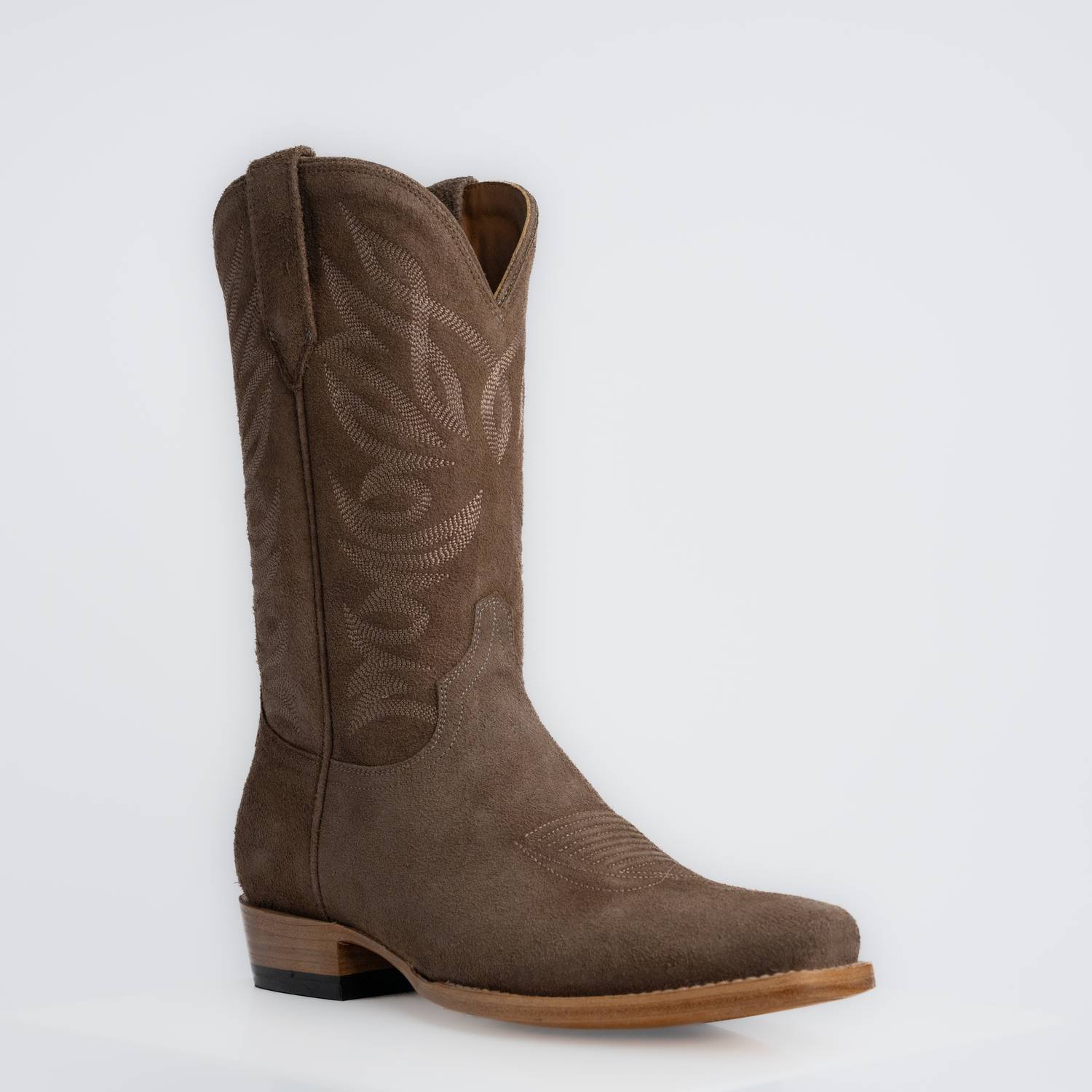 The Sterling | Men's Cowboy Boot | Premium Suede Leather | Gray