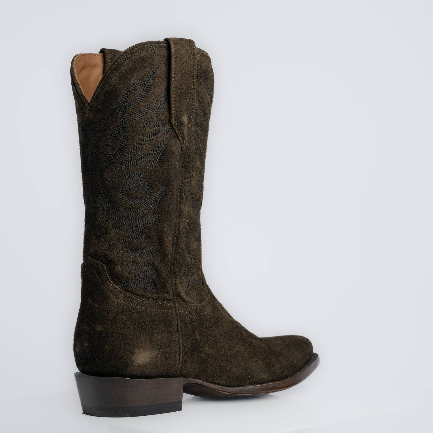 The Sterling | Men's Cowboy Boot | Premium Suede Leather | Olive