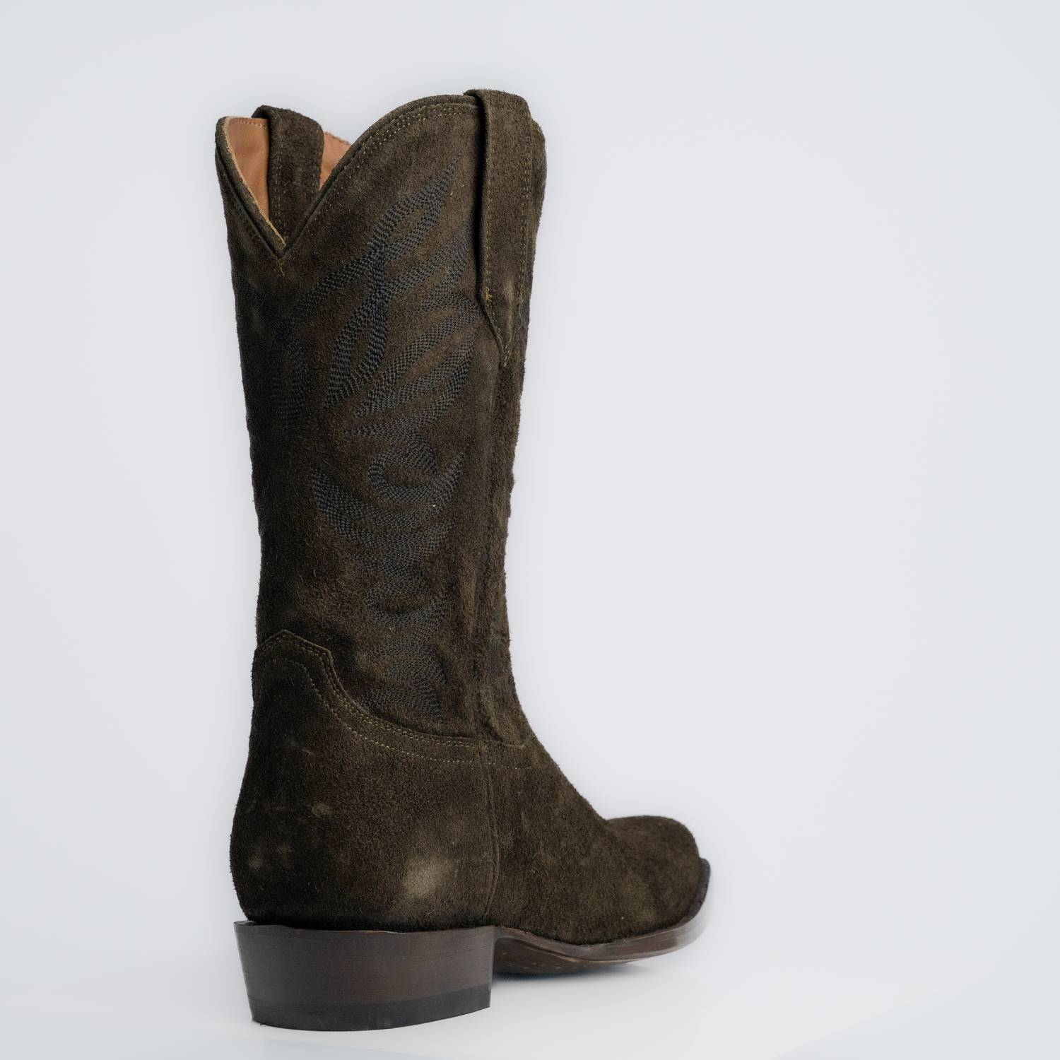 The Sterling | Men's Cowboy Boot | Premium Suede Leather | Olive