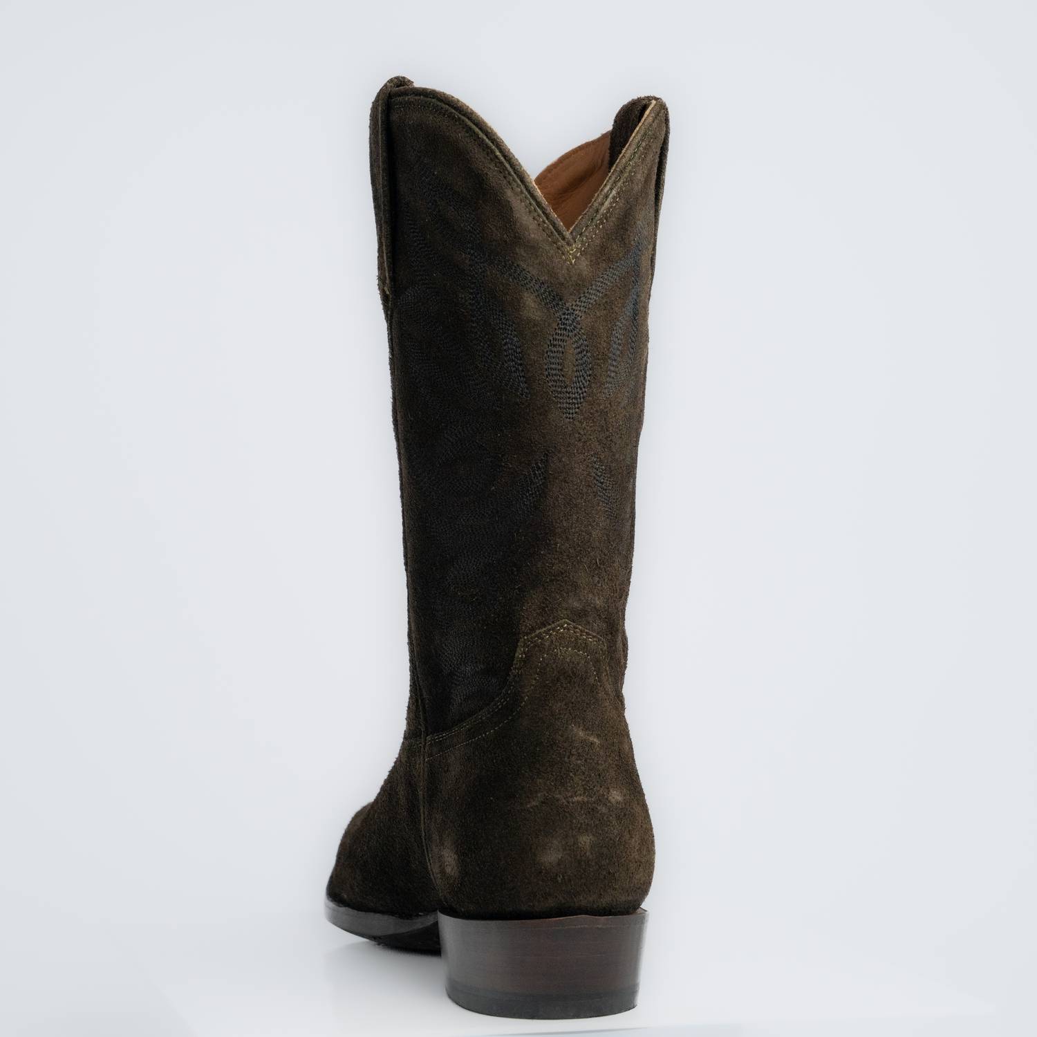 The Sterling | Men's Cowboy Boot | Premium Suede Leather | Olive