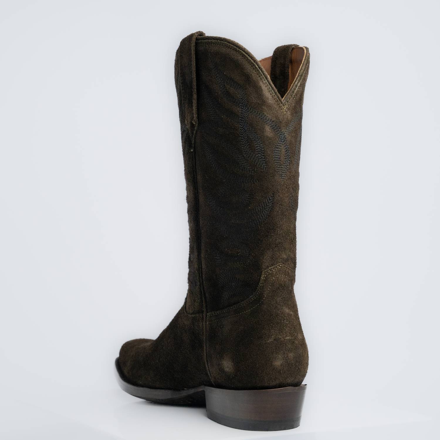 The Sterling | Men's Cowboy Boot | Premium Suede Leather | Olive