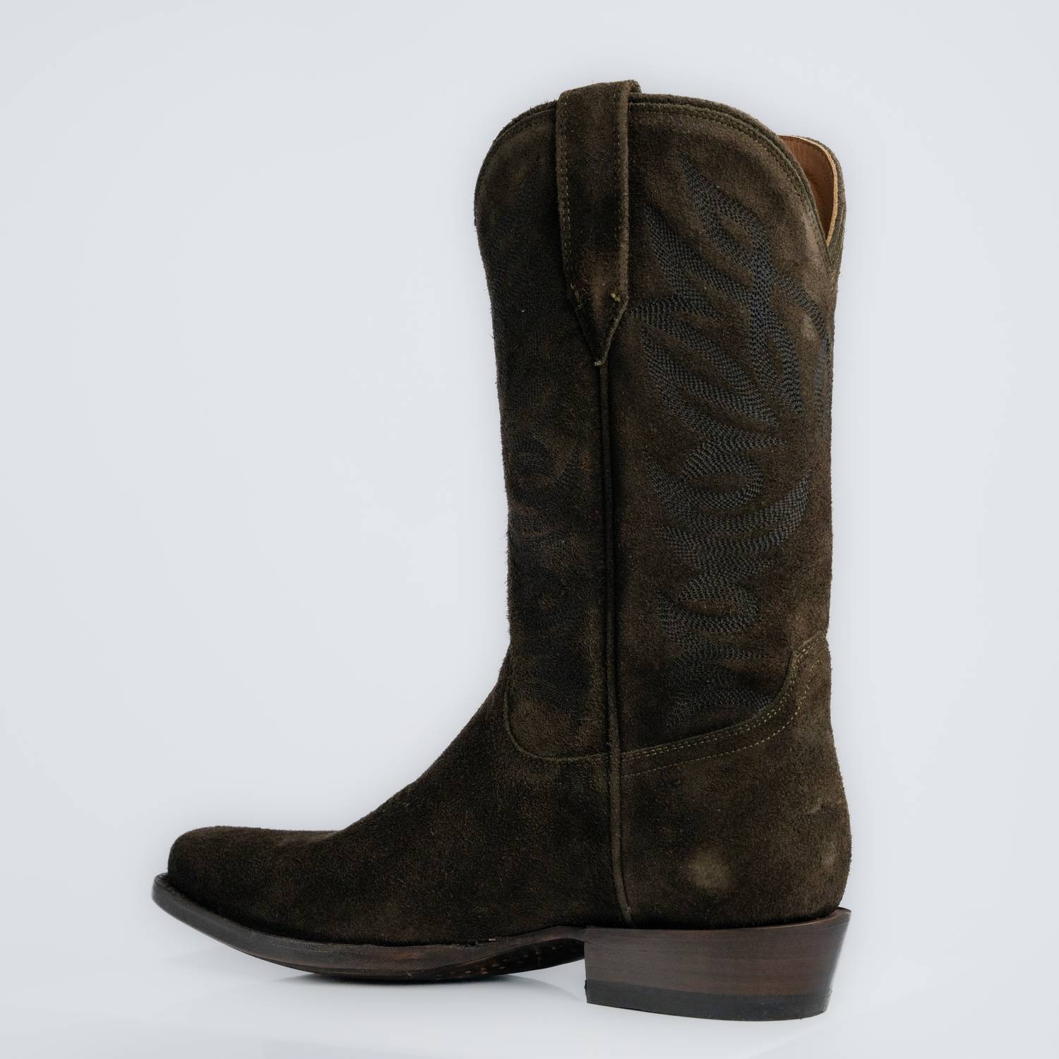 The Sterling | Men's Cowboy Boot | Premium Suede Leather | Olive