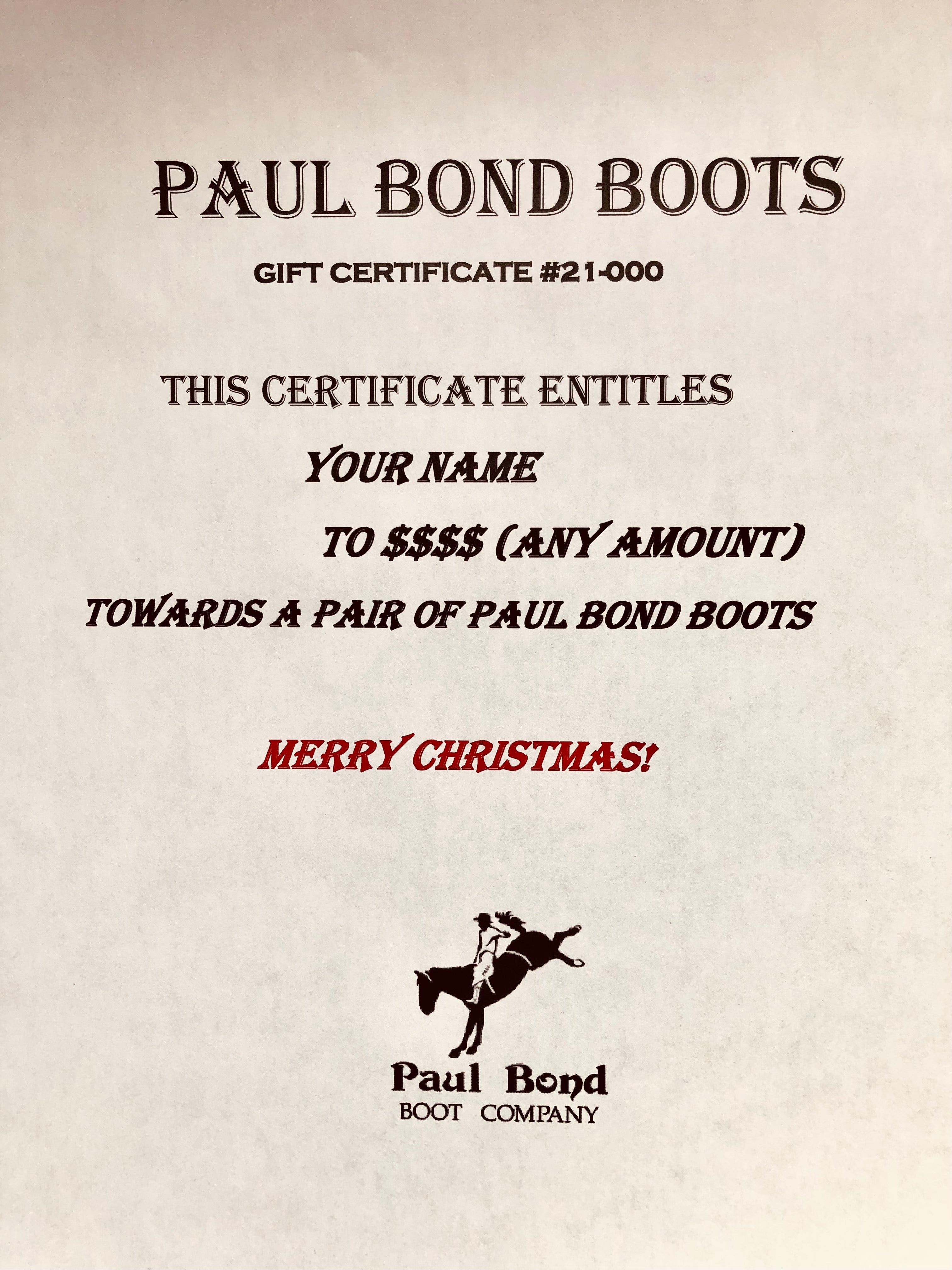 Bond boot company clearance