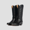 The Margaret | Women's Cowgirl Boot | Natural Grain Calfskin Leather | Obsidian
