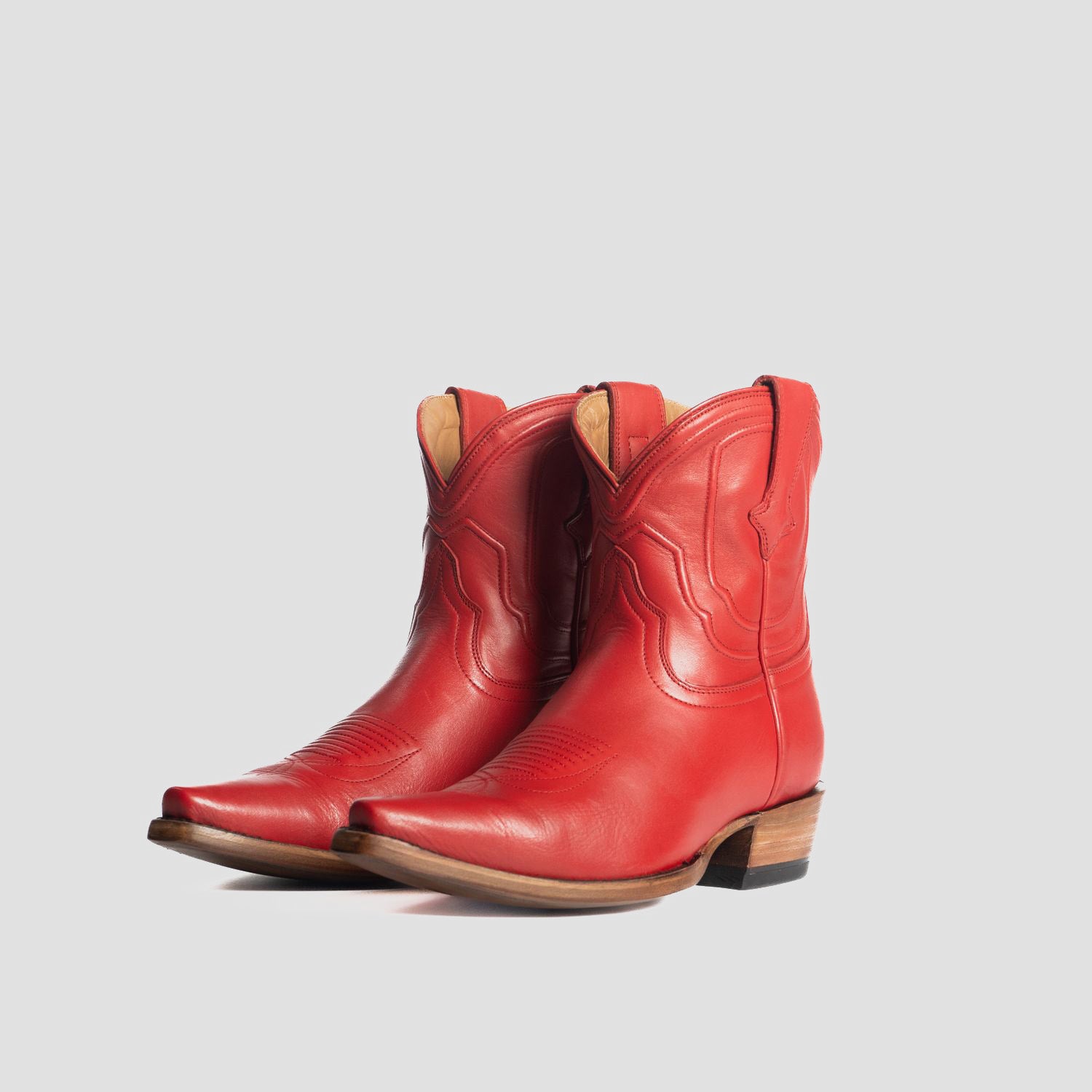 The Thistle | Women's Bootie | Natural Grain Calfskin Leather | Carmine