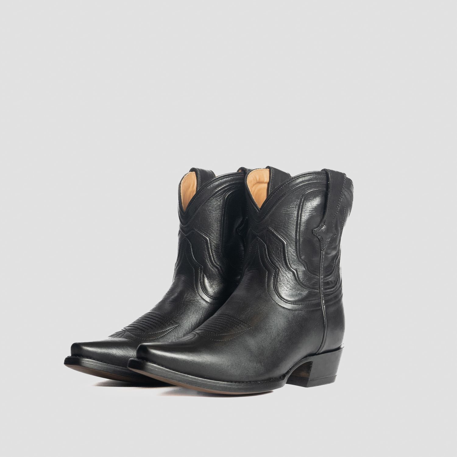The Thistle | Women's Bootie | Natural Grain Calfskin Leather | Obsidian