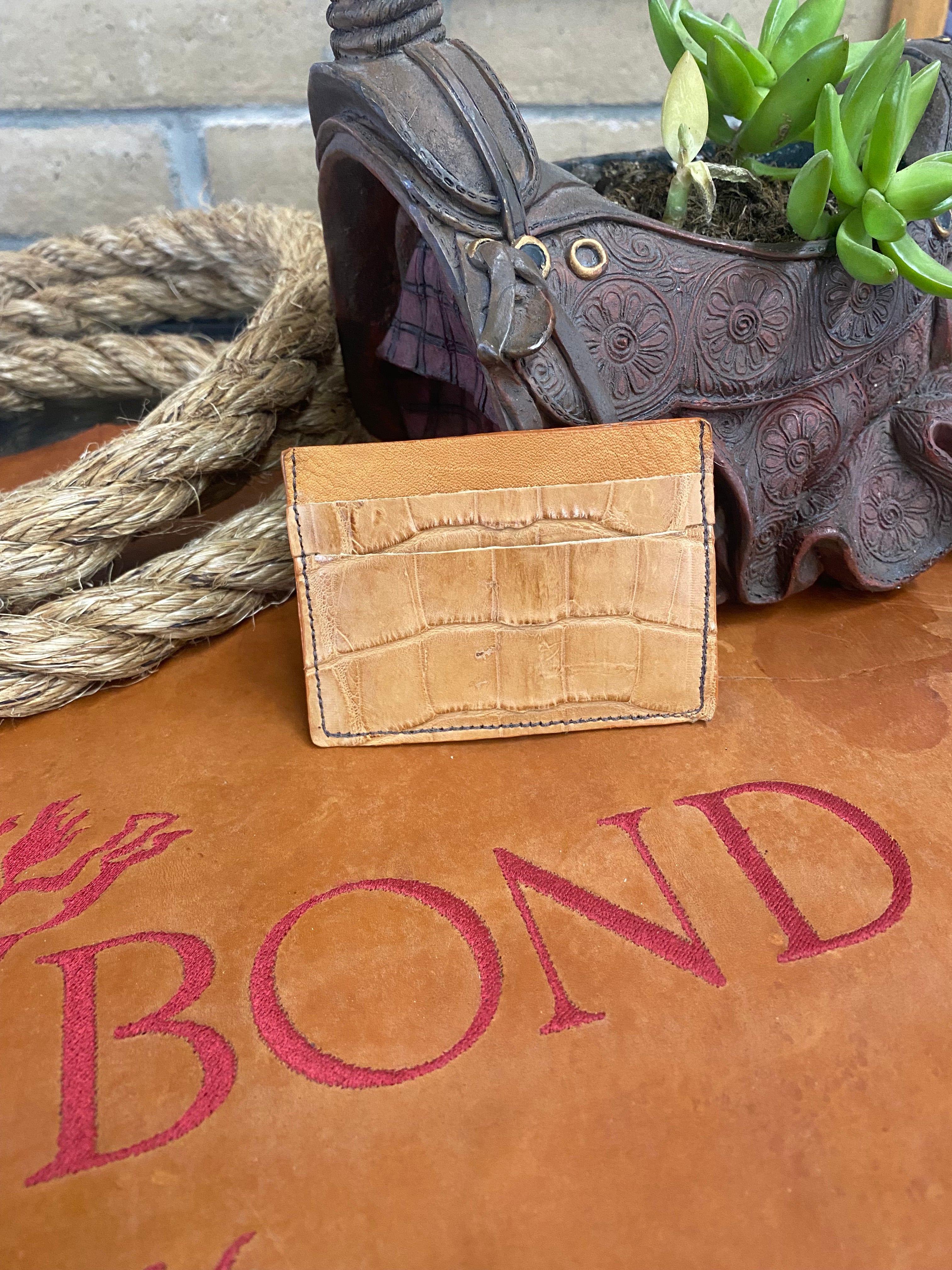 Crocodile Credit Card Sleeve