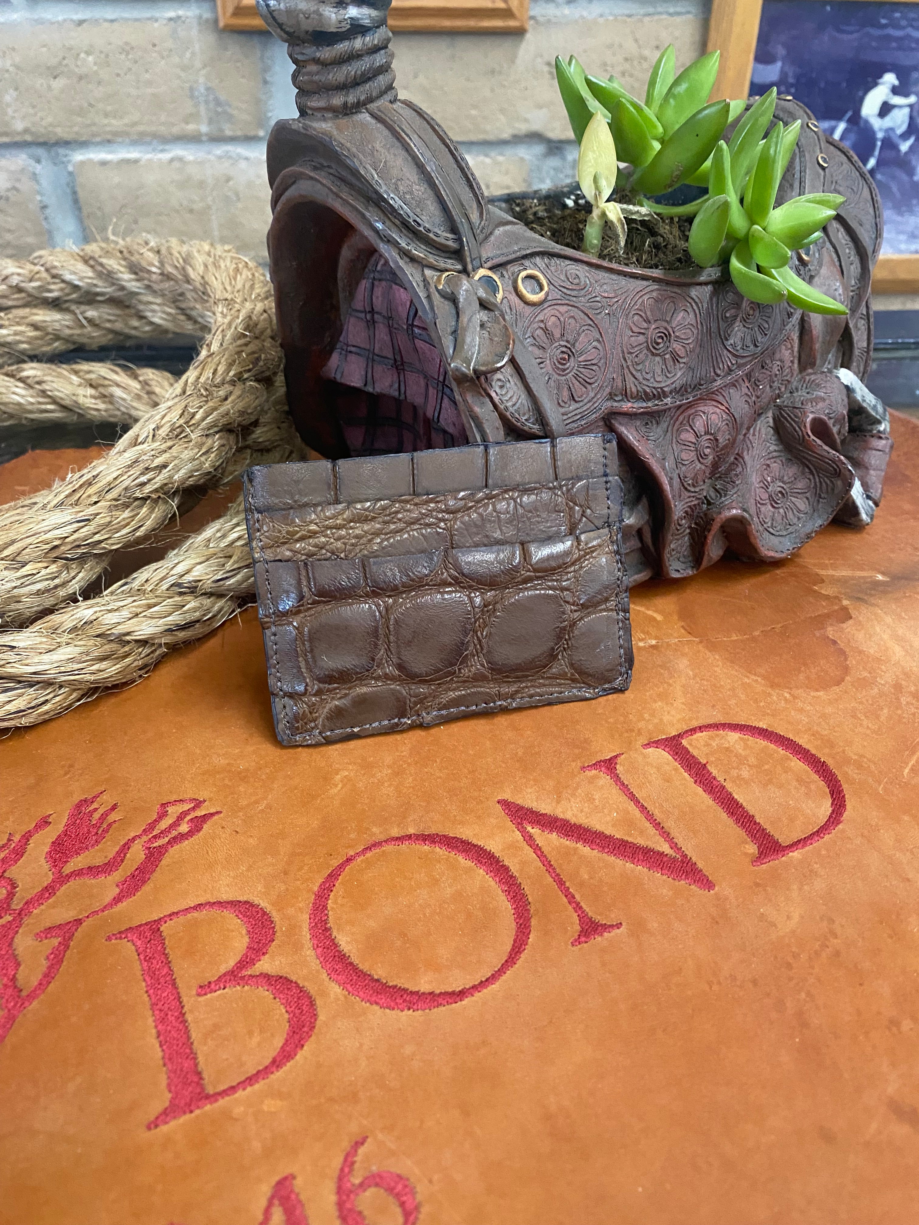 Crocodile Credit Card Sleeve