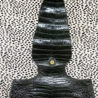 Forest Green Alligator Clutch