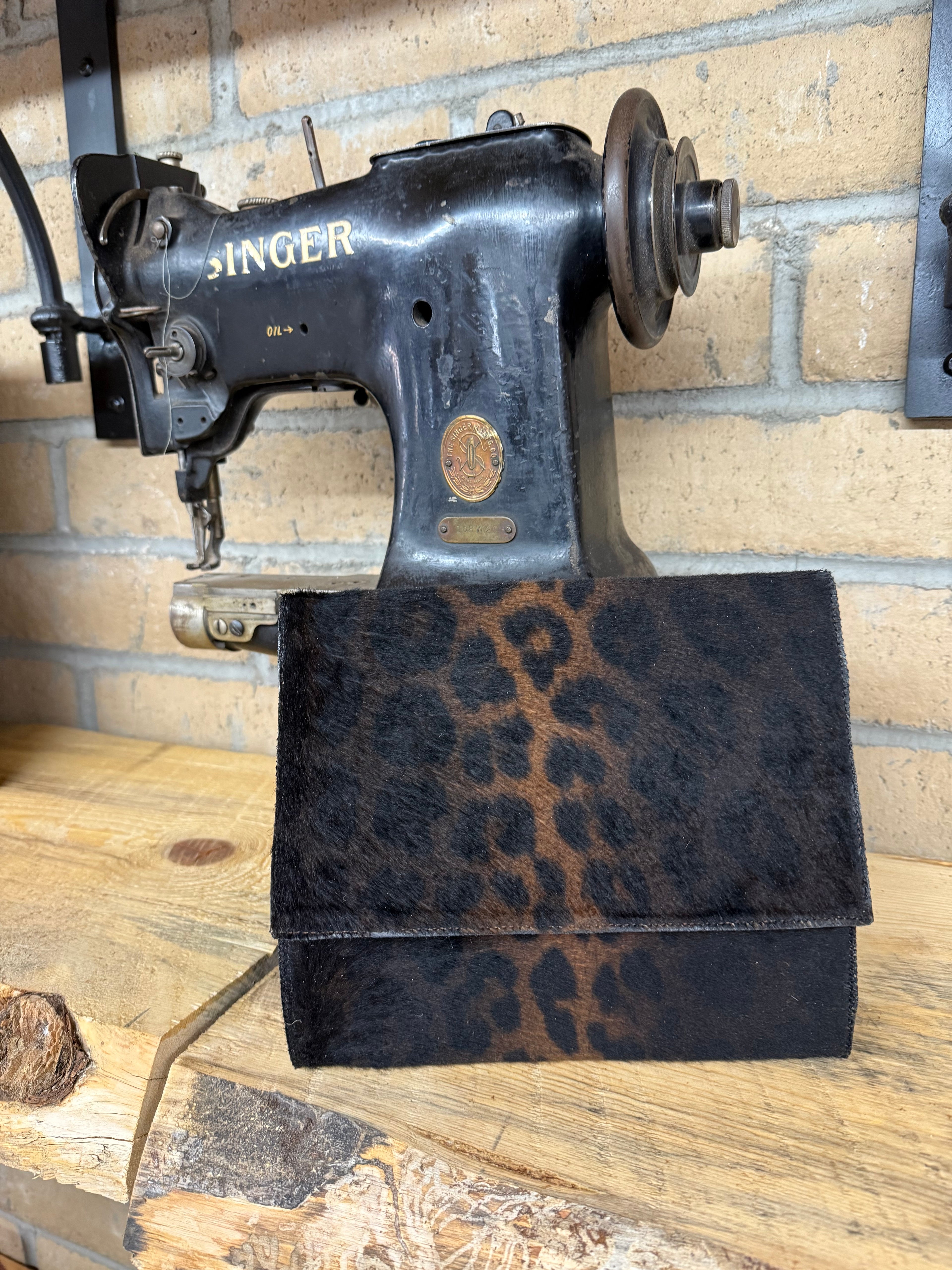 Small Animal Print Square Clutch