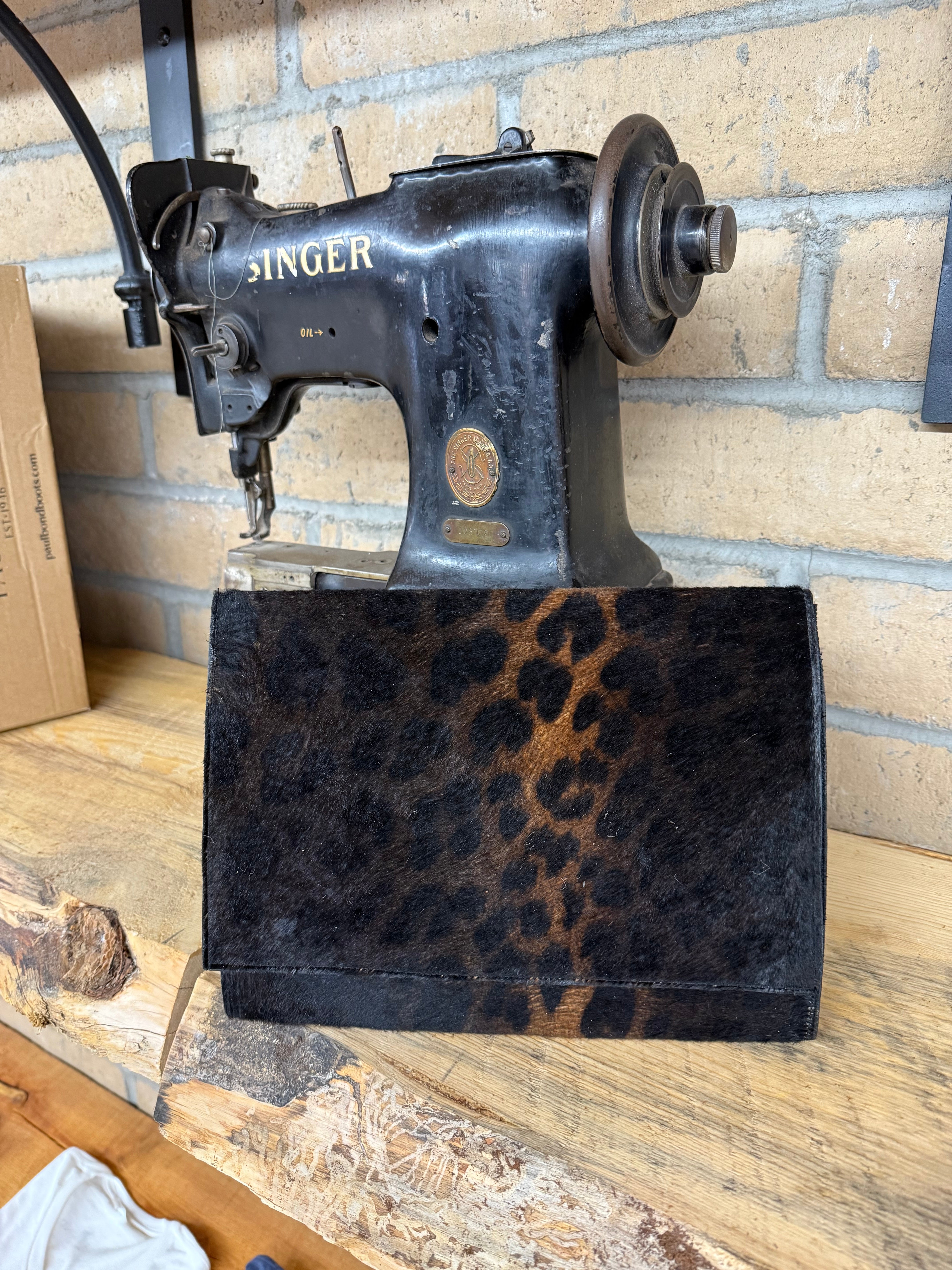 Large Animal Print Square Clutch