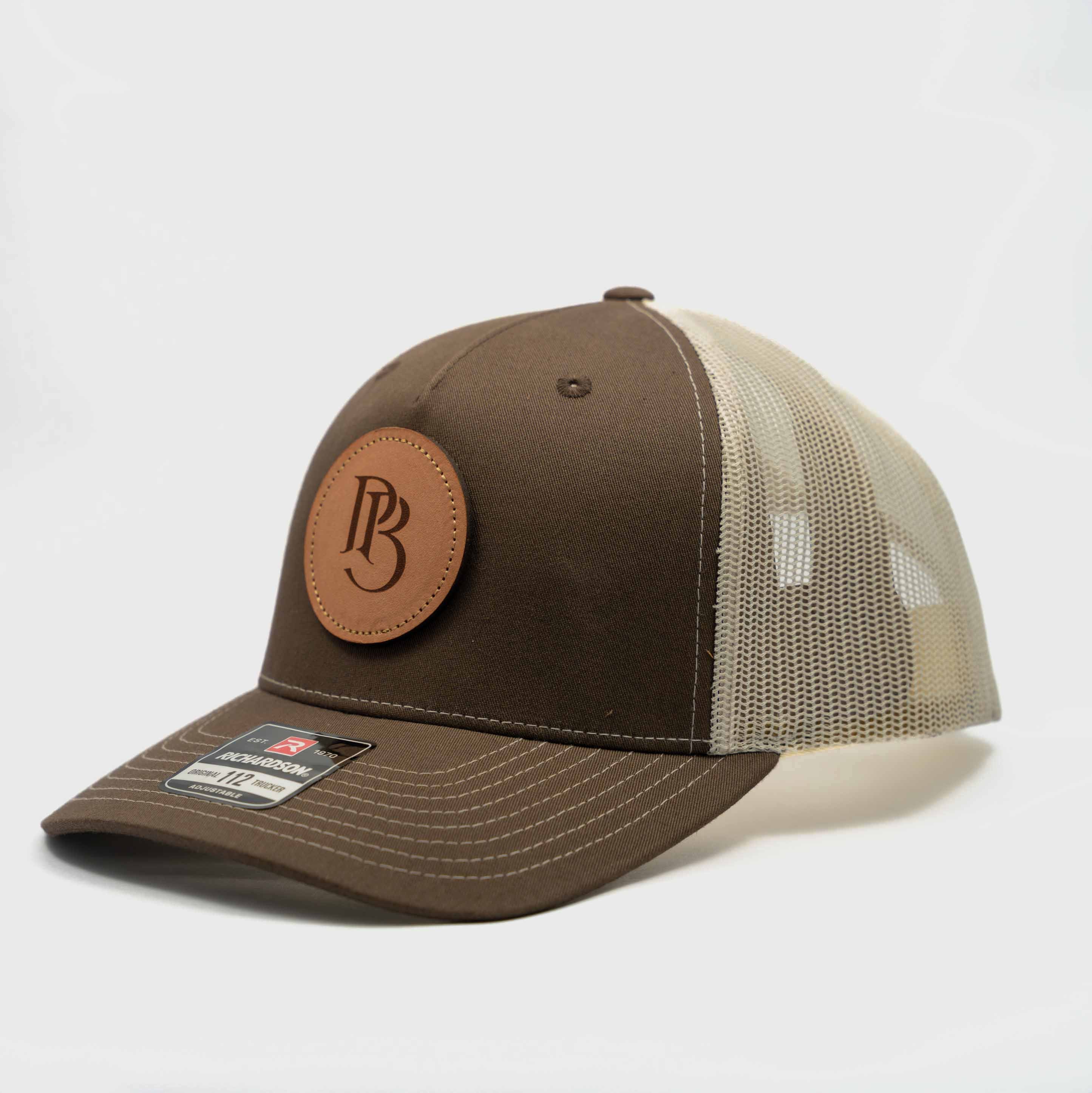 Trucker Hat | Chocolate Chip & Burch | Circular Monogram Logo Patch