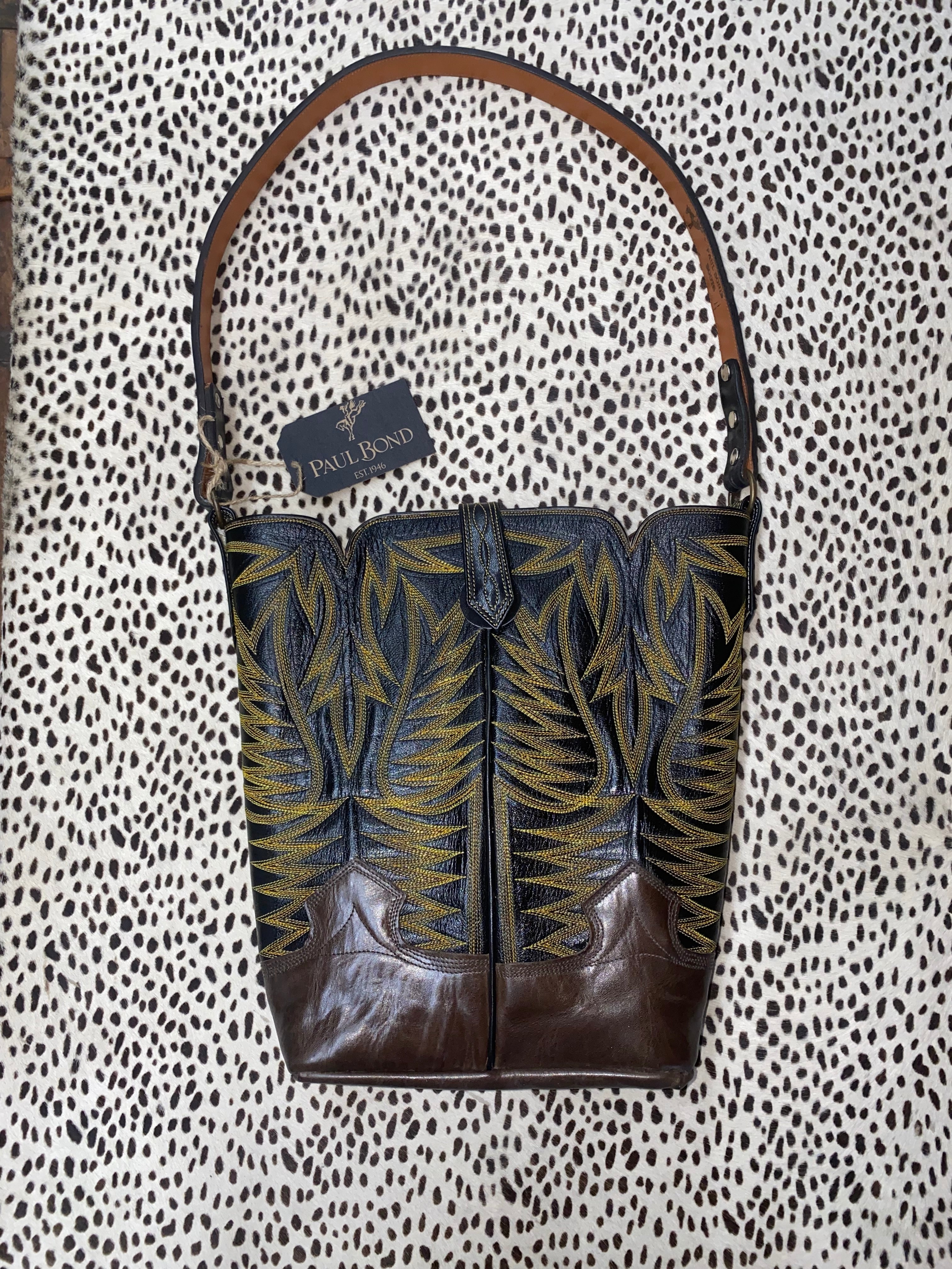 Stitched Tops Panel Purse