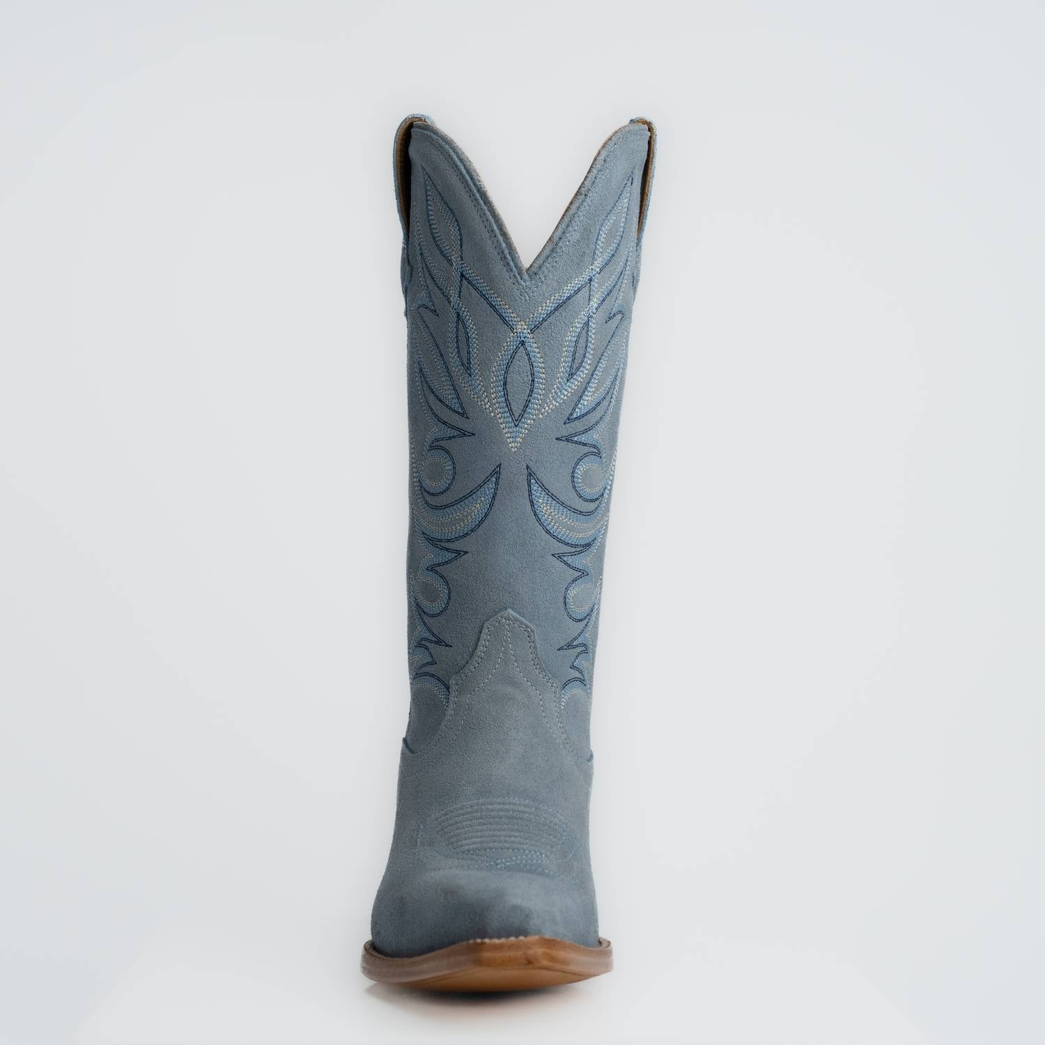 The Margaret | Women's Cowgirl Boot | Premium Suede Leather | Baby Blue