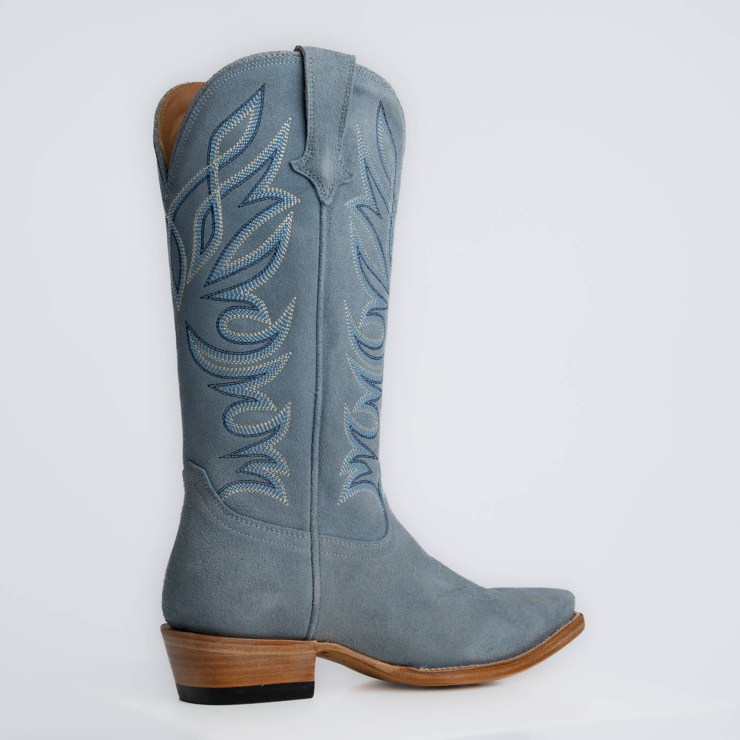 The Margaret | Women's Cowgirl Boot | Premium Suede Leather | Baby Blue