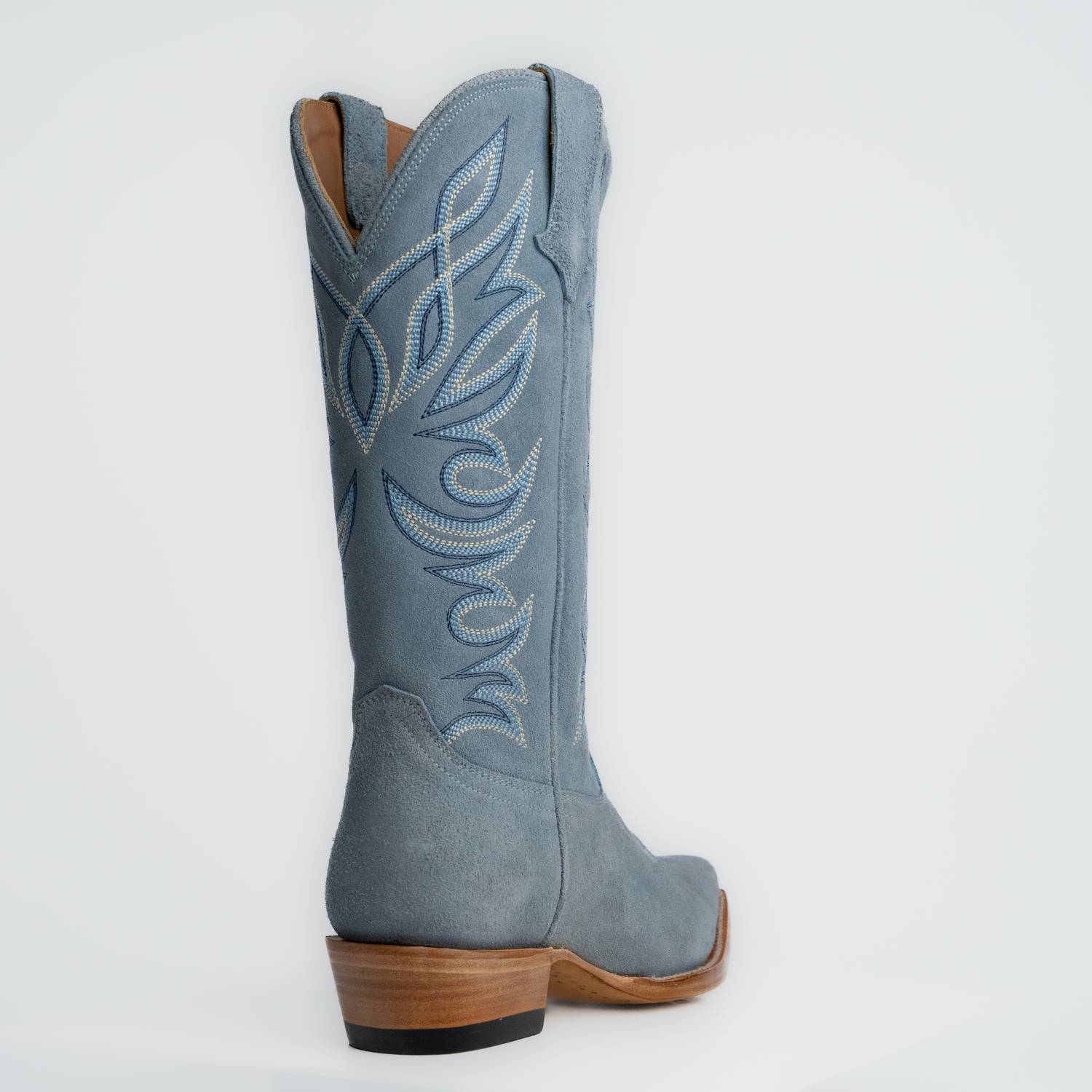 The Margaret | Women's Cowgirl Boot | Premium Suede Leather | Baby Blue