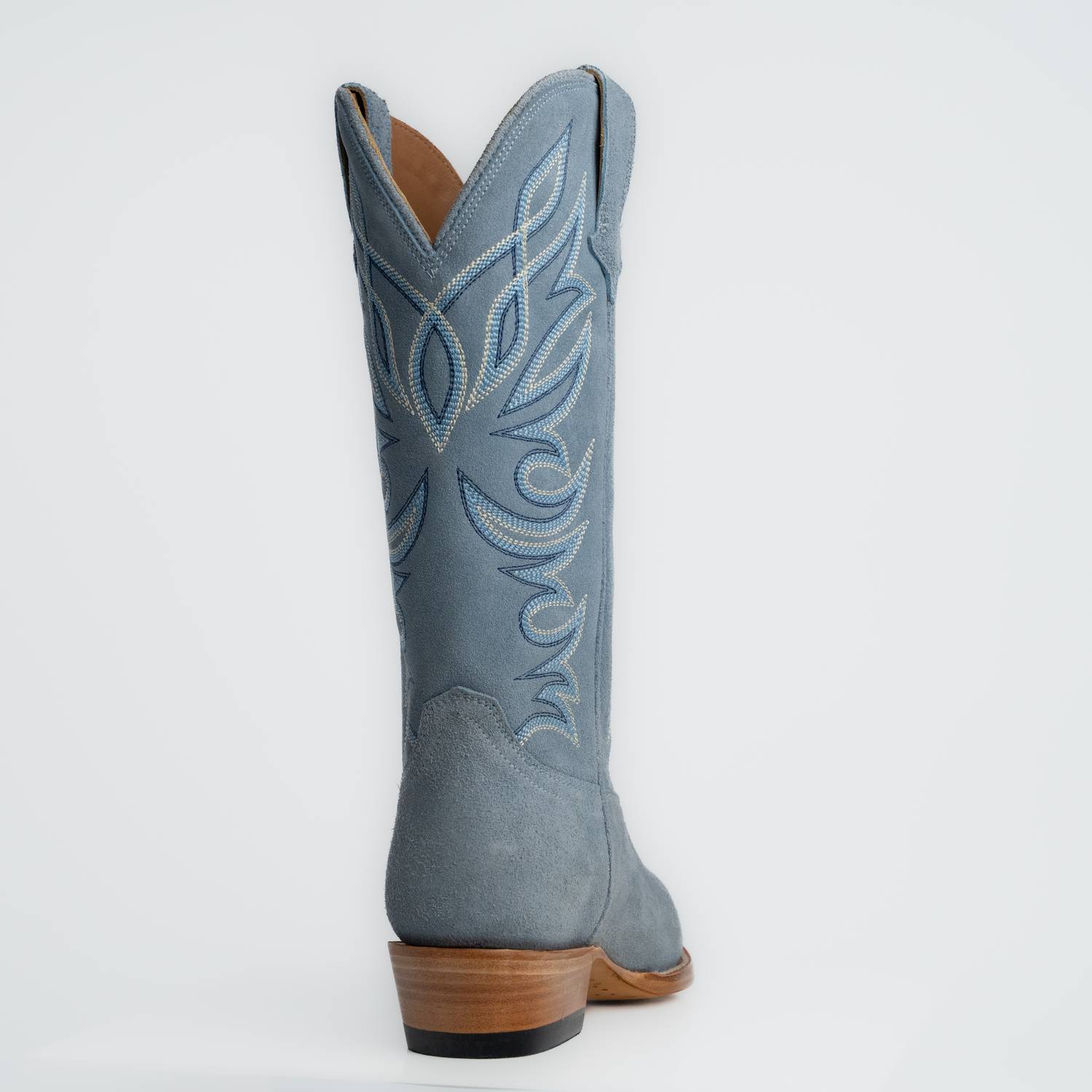 The Margaret | Women's Cowgirl Boot | Premium Suede Leather | Baby Blue