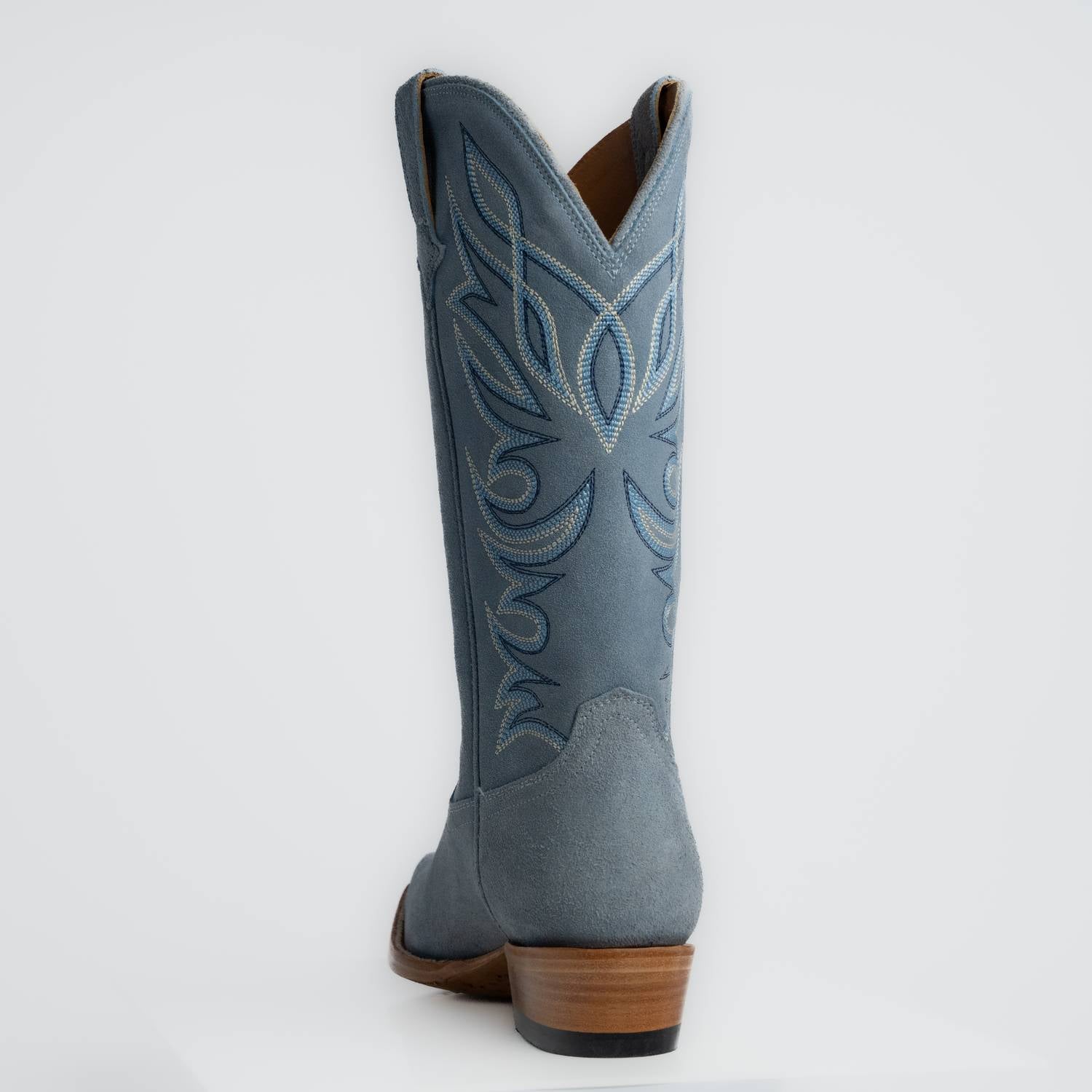 The Margaret | Women's Cowgirl Boot | Premium Suede Leather | Baby Blue