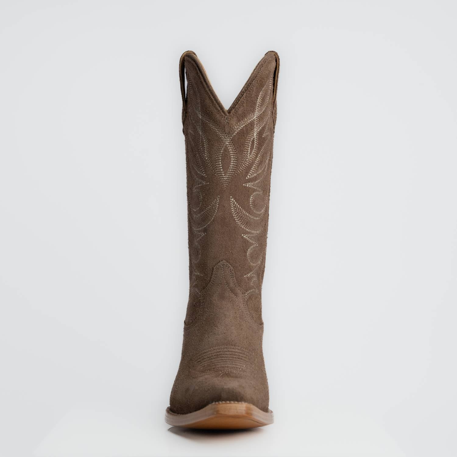 The Margaret | Women's Cowgirl Boot | Premium Suede Leather | Gray