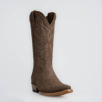 The Margaret | Women's Cowgirl Boot | Premium Suede Leather | Gray