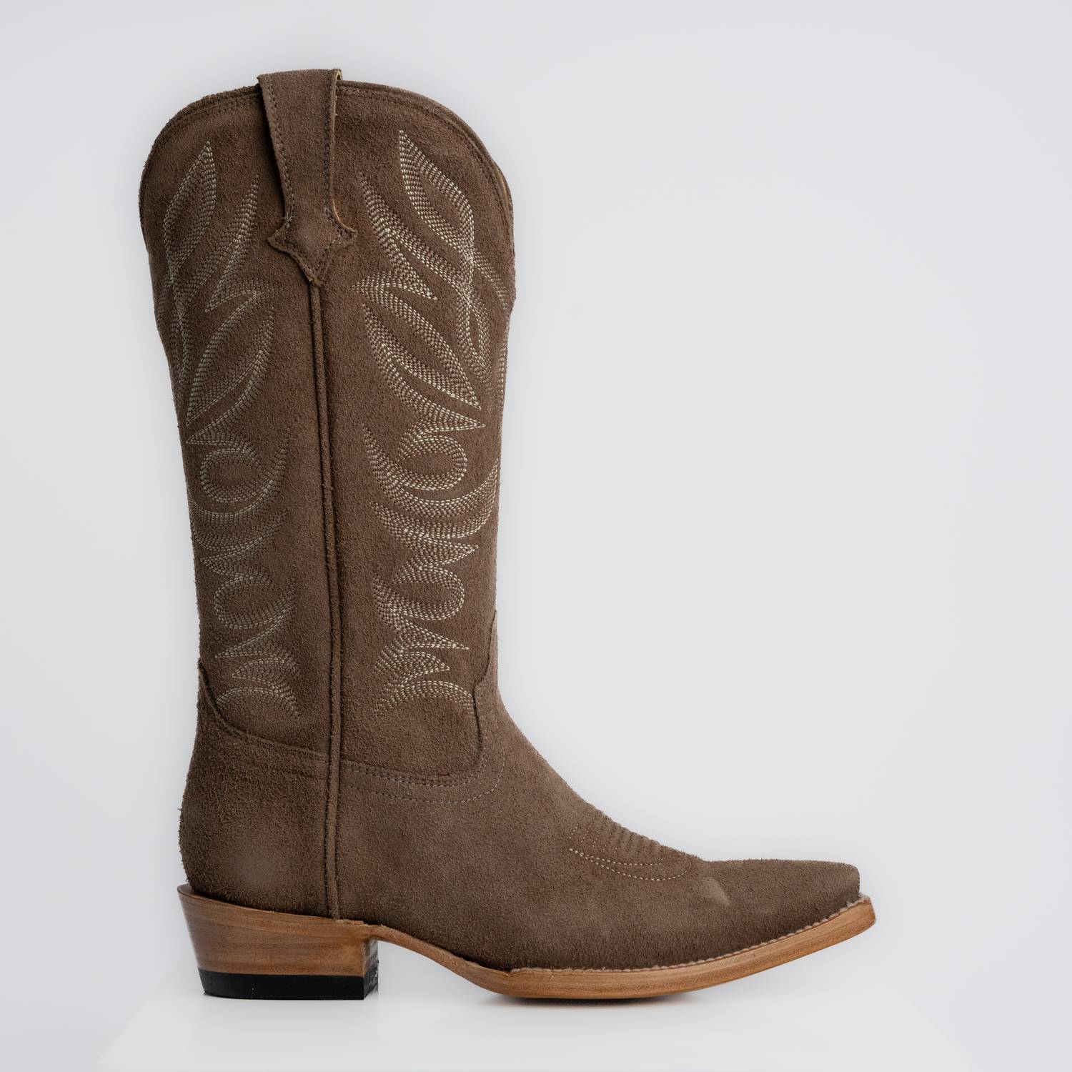 The Margaret | Women's Cowgirl Boot | Premium Suede Leather | Gray