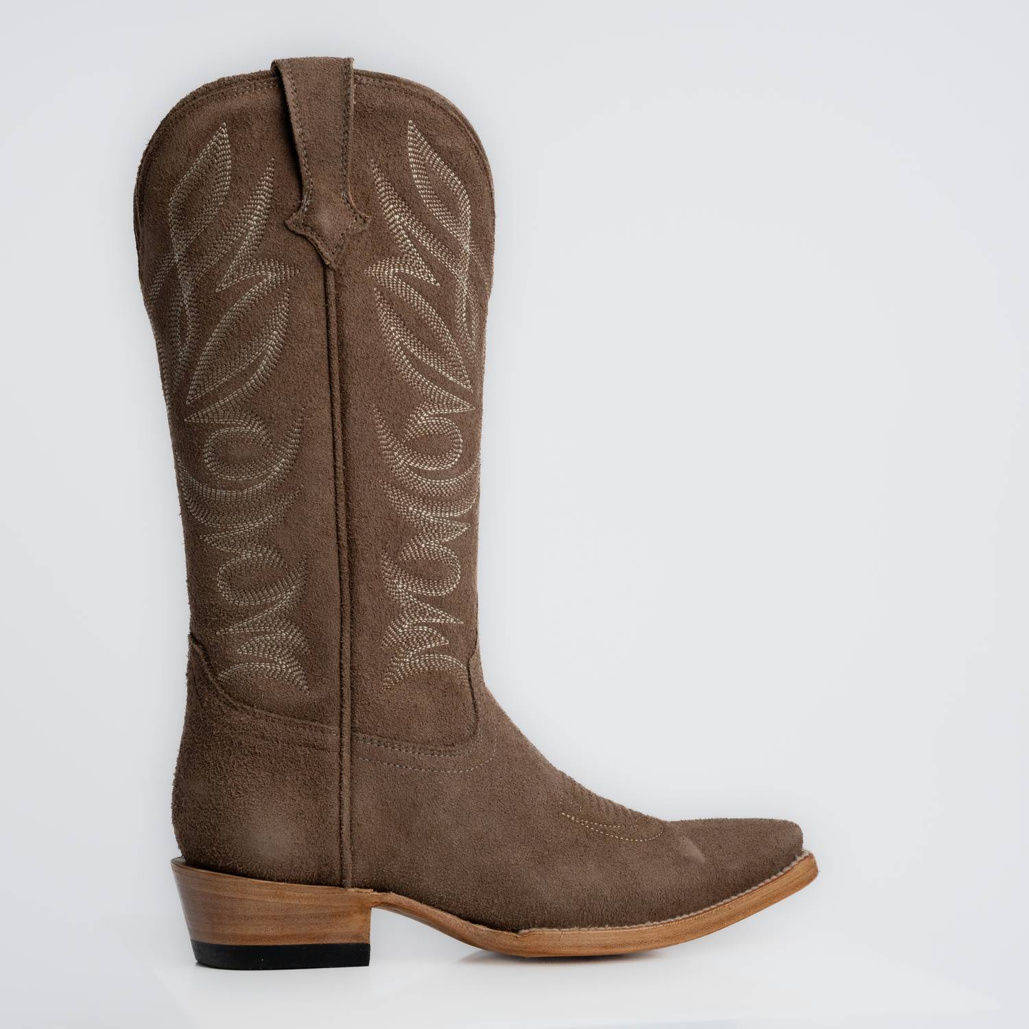 The Margaret | Women's Cowgirl Boot | Premium Suede Leather | Gray