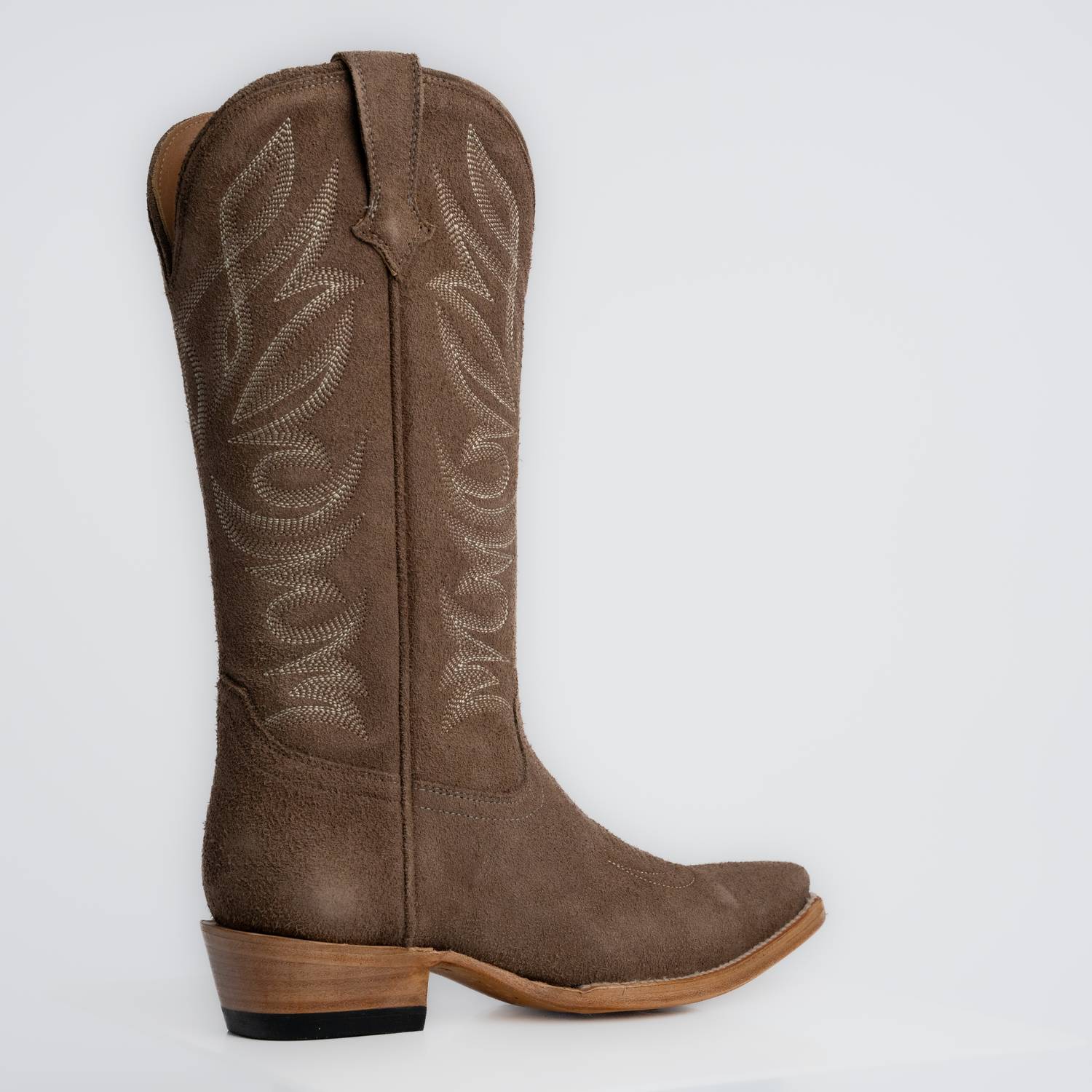The Margaret | Women's Cowgirl Boot | Premium Suede Leather | Gray