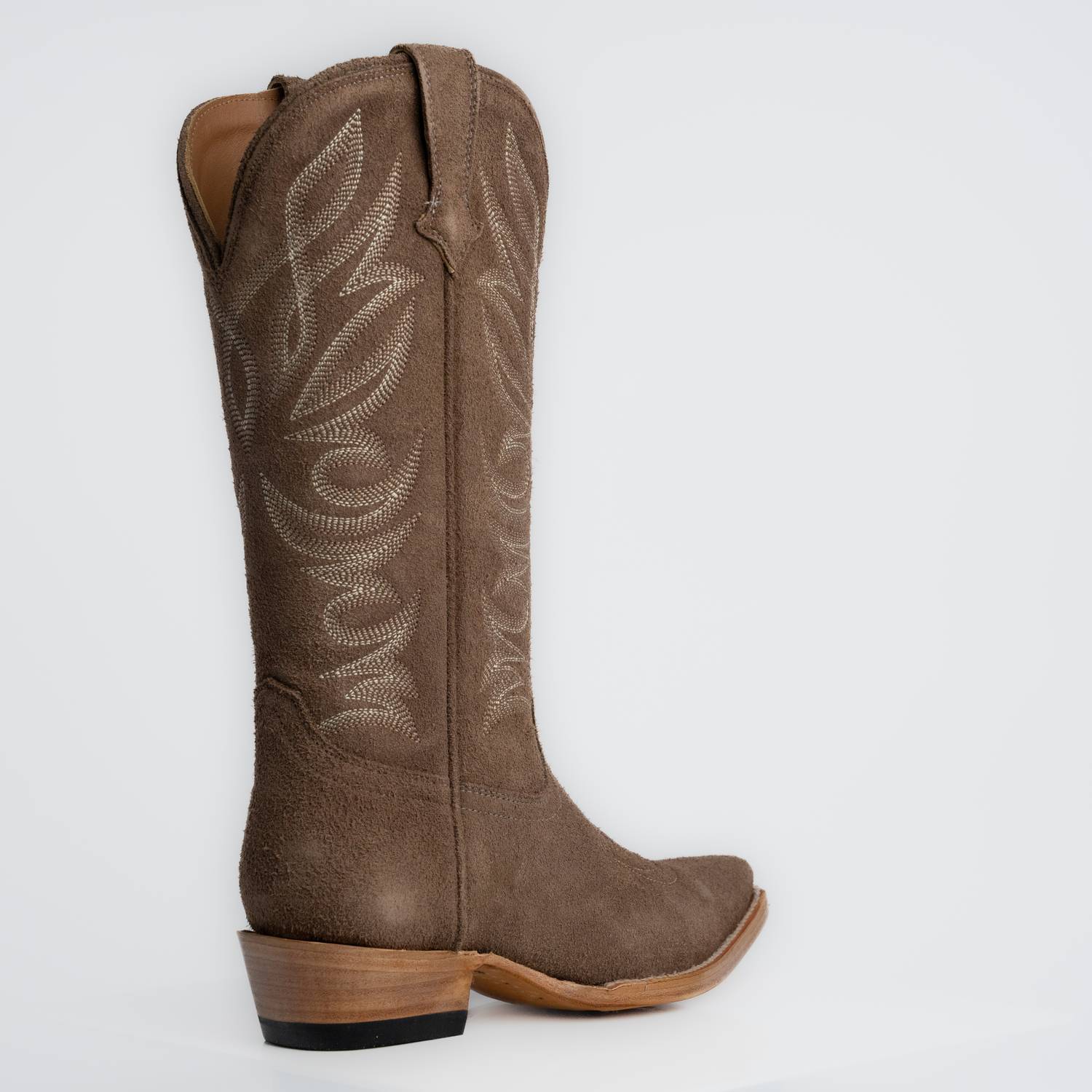 The Margaret | Women's Cowgirl Boot | Premium Suede Leather | Gray