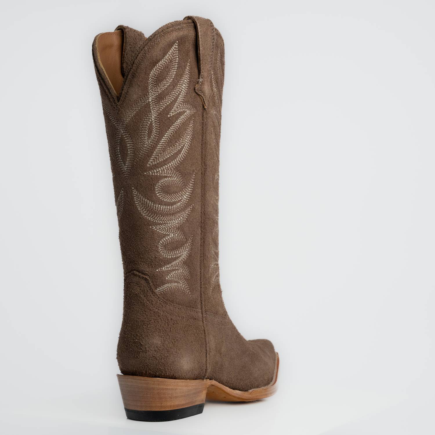 The Margaret | Women's Cowgirl Boot | Premium Suede Leather | Gray