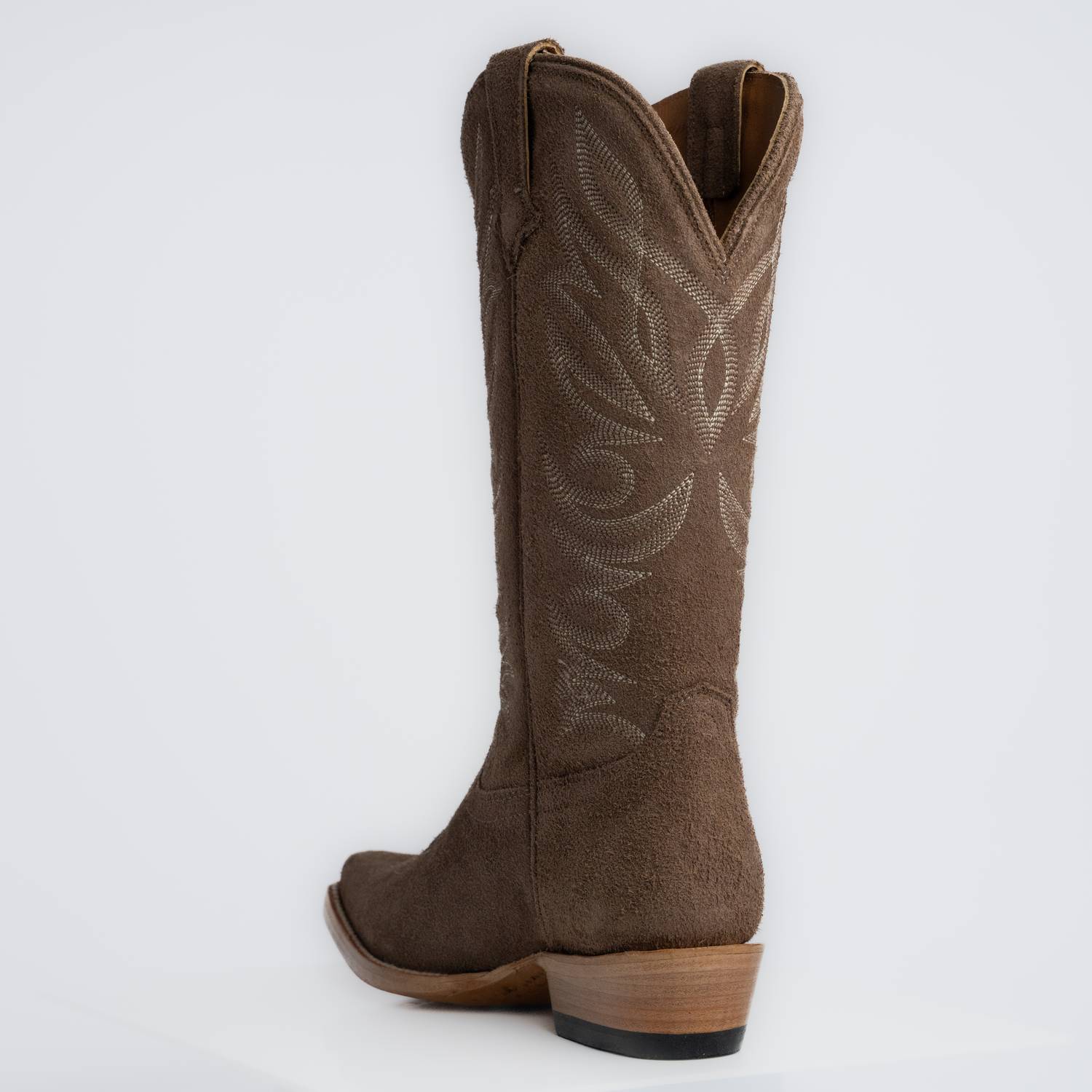 The Margaret | Women's Cowgirl Boot | Premium Suede Leather | Gray