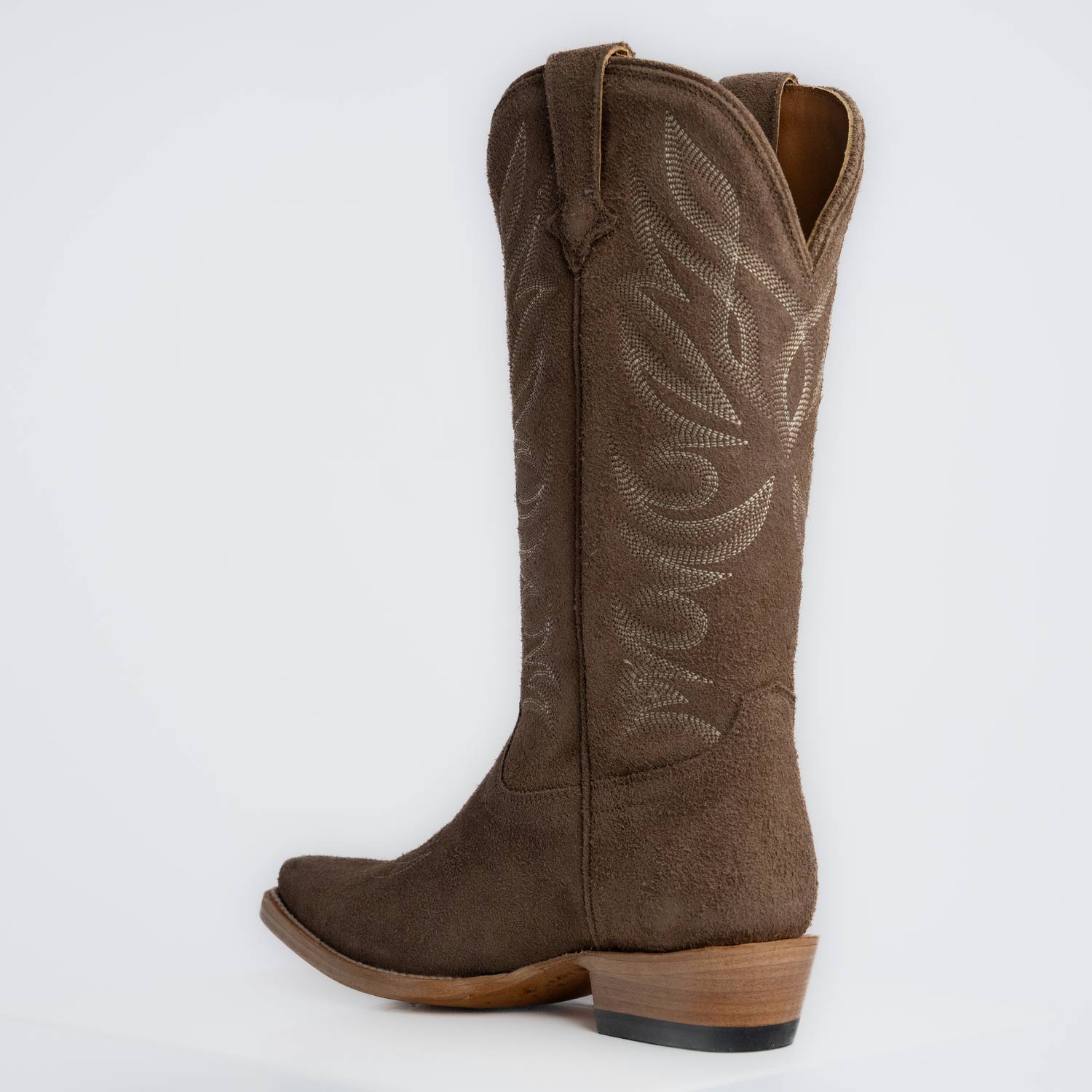 The Margaret | Women's Cowgirl Boot | Premium Suede Leather | Gray