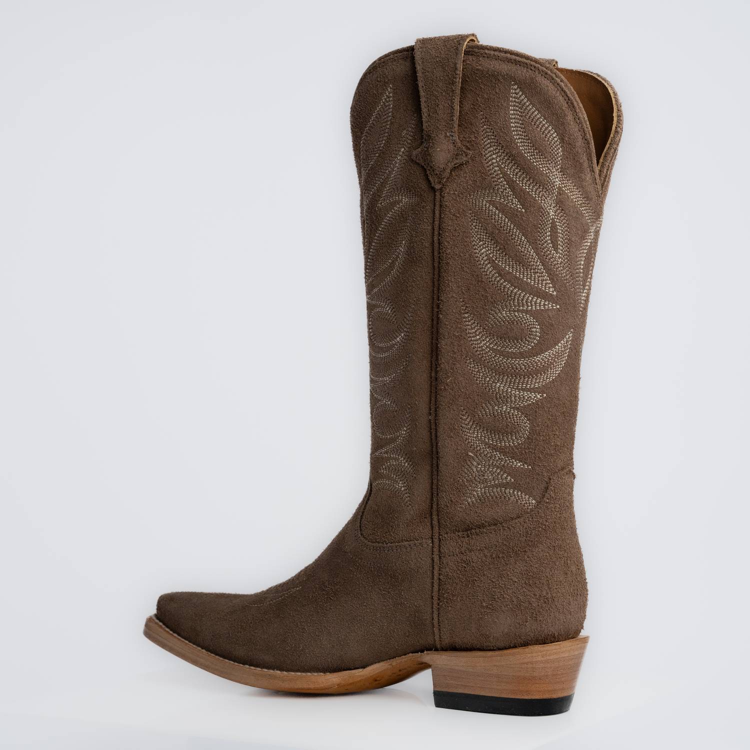 The Margaret | Women's Cowgirl Boot | Premium Suede Leather | Gray