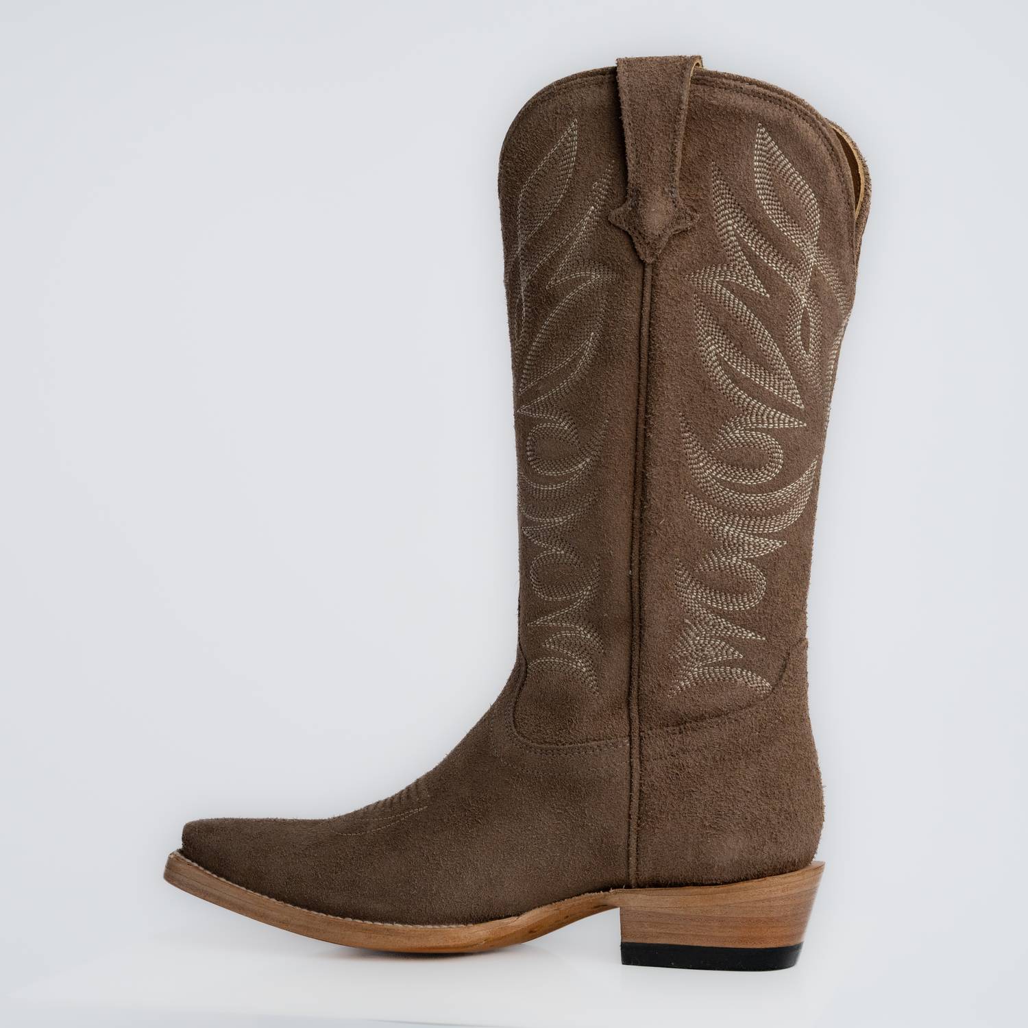 The Margaret | Women's Cowgirl Boot | Premium Suede Leather | Gray