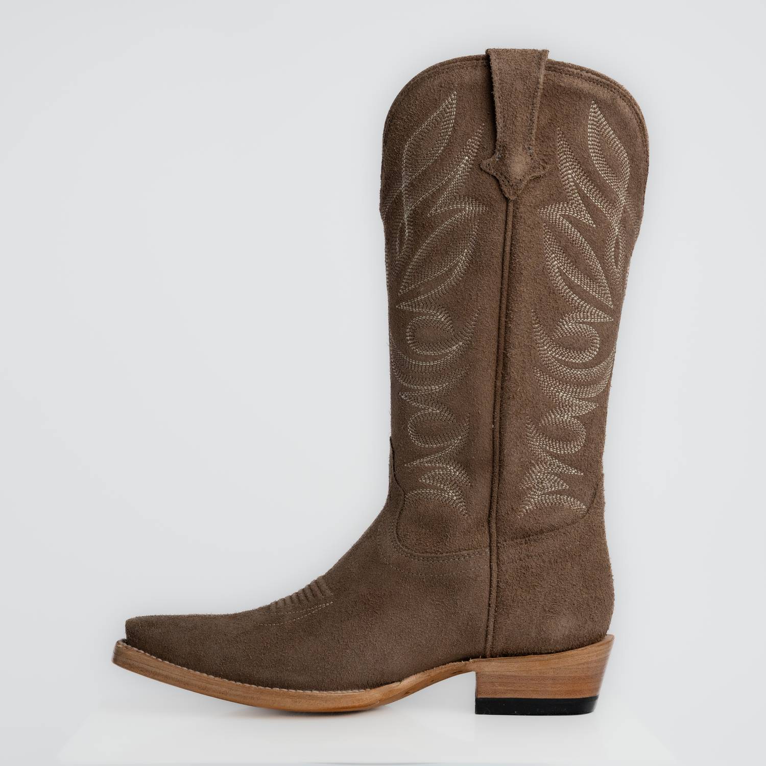 The Margaret | Women's Cowgirl Boot | Premium Suede Leather | Gray