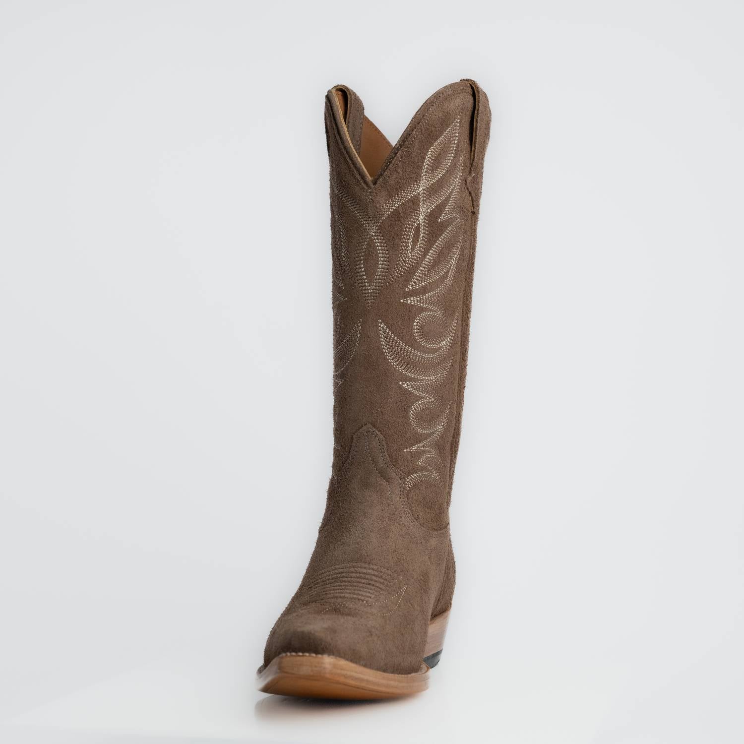 The Margaret | Women's Cowgirl Boot | Premium Suede Leather | Gray