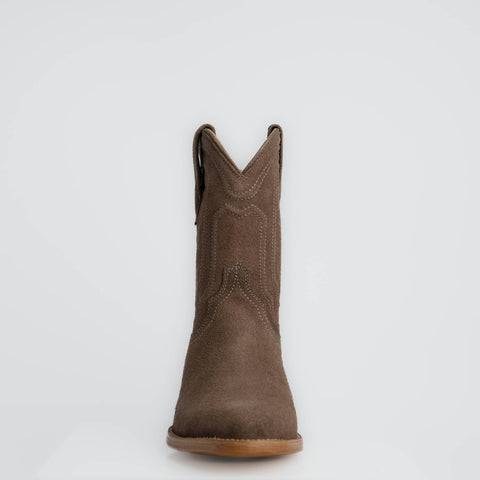 The Pendleton | Men's Roper Boot | Premium Suede Leather | Gray